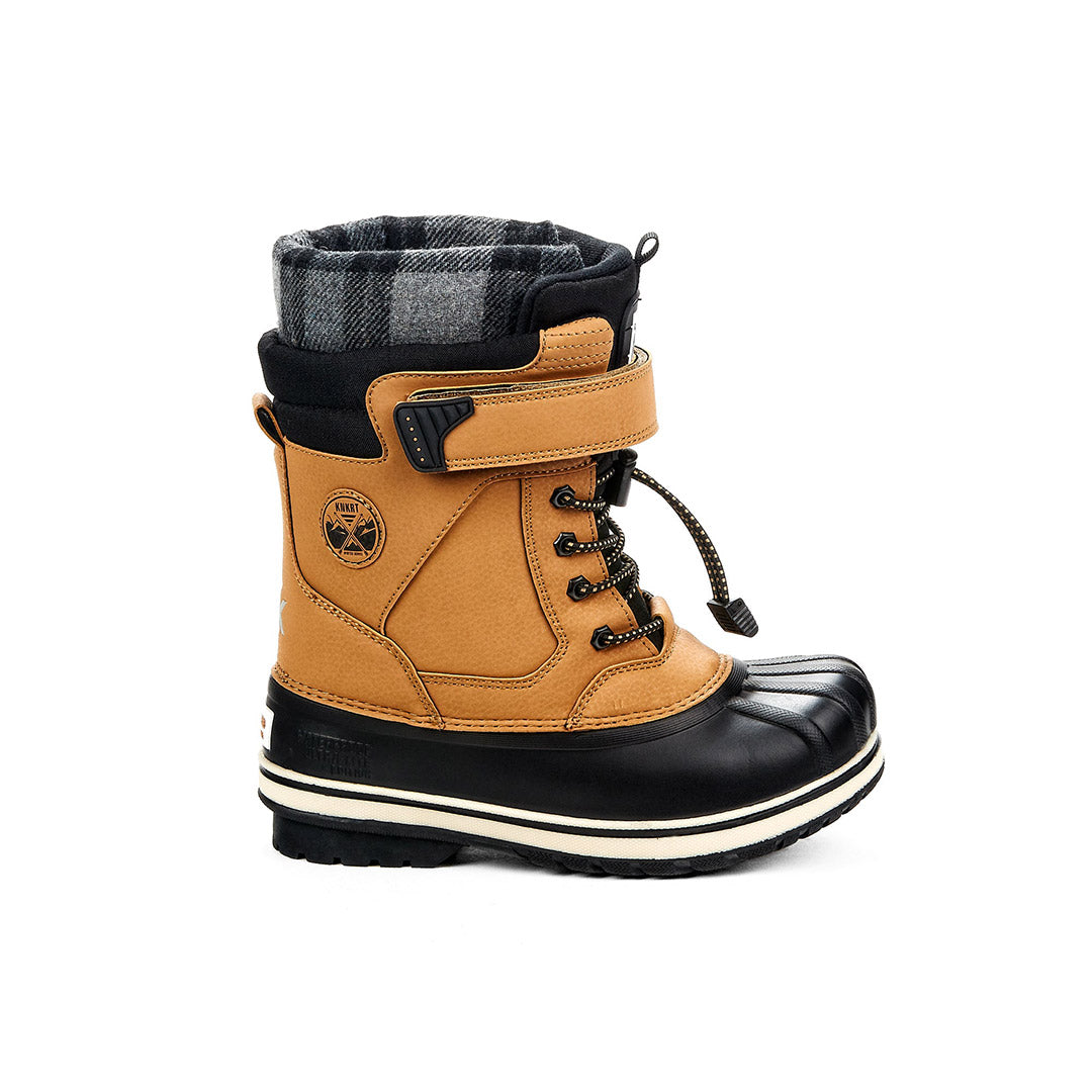 Yellow Shoes | Boys-Winter Boots-Snow Sports-Feltpack | Angoon Boy | 108118-66-angoon-Angoon Boy-Junior Kids Winter Boots-Yeti-Yellow Shoes