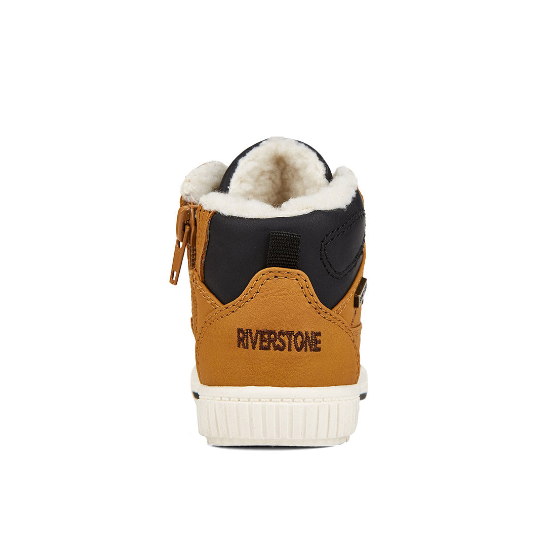 Yellow Shoes | Baby-Bootie-Boys-Laced | Terry | 109642-66-terry-05_15e0c864-68fa-43ec-82b8-1aaa2fdd0bdb-Terry-Baby Booties-Riverstone-Yellow Shoes