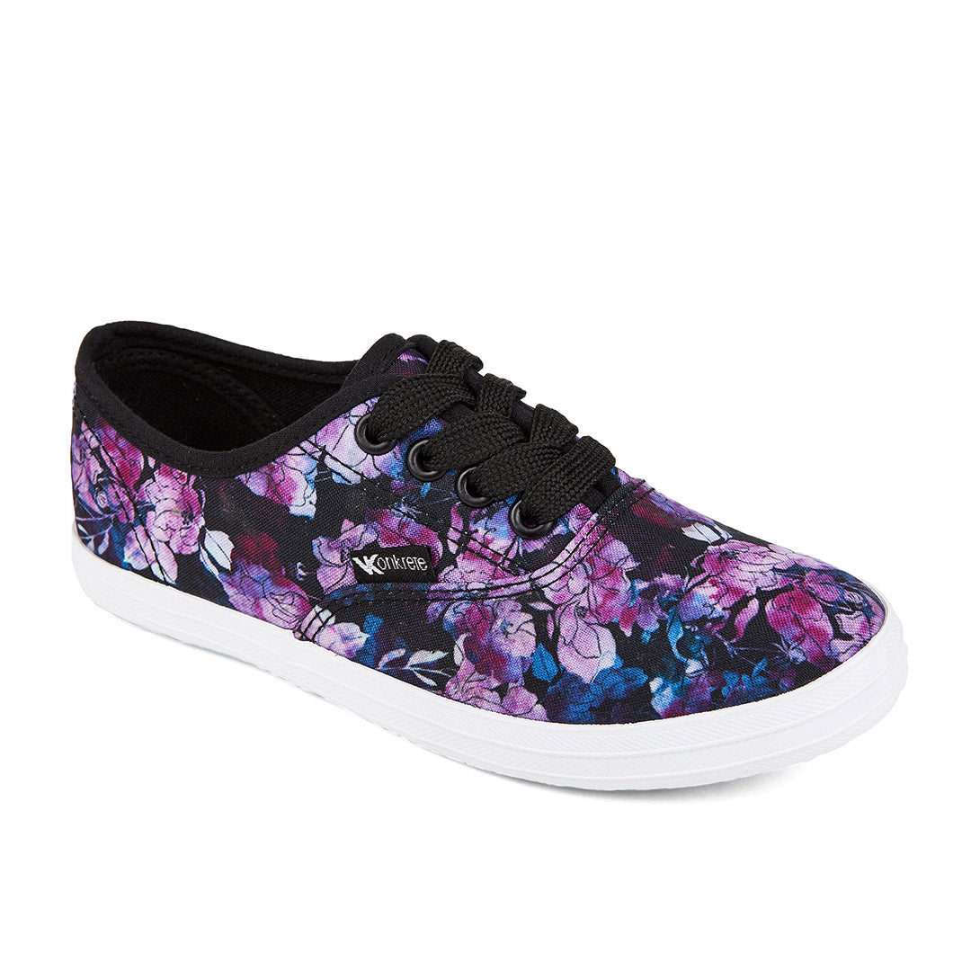 Yellow Shoes | Youth-Athletic-Girls Athleisure-Low | Viola Floral | 109682-04-violafloral-03_97b5bdf2-6c20-4f0d-ba74-0573fe275c50-Viola Floral-Toddler Kids Athletic Shoes-Konkrete-Yellow Shoes