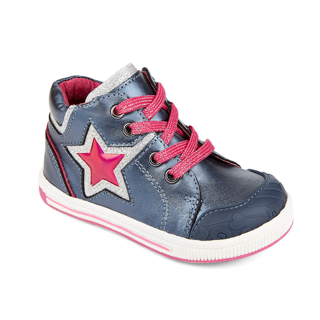 Yellow Shoes | Baby-Bootie-Girls-Laced | New Star | 110085-43-newstar-03-New Star-Baby Booties-Cocinella-Yellow Shoes