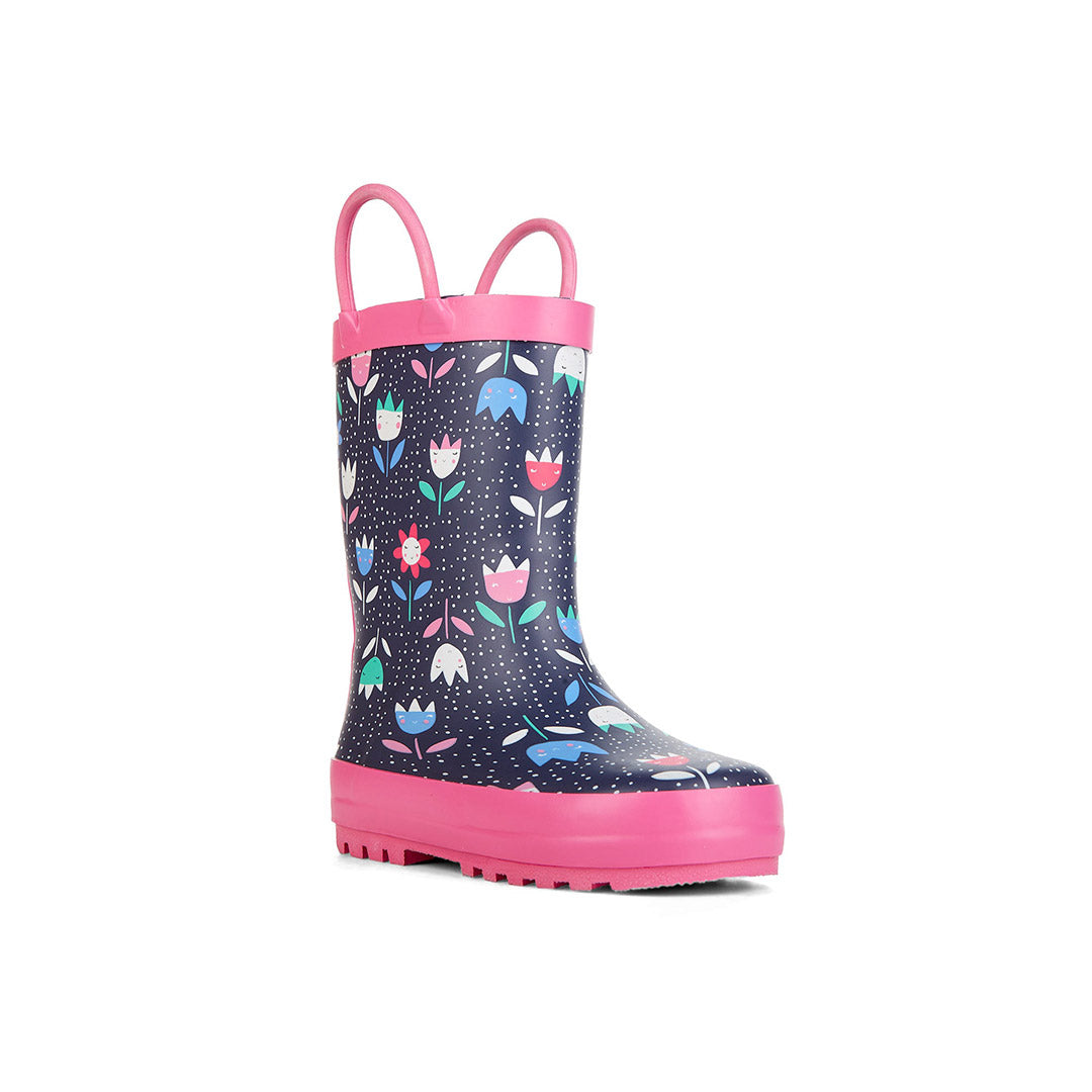Yellow Shoes | Toddler Kids Rain Boots and Rainwear | Tulips | 110856-43-tulips-03-Tulips-Toddler Kids Rain Boots and Rainwear-Miss Chelsee-Yellow Shoes