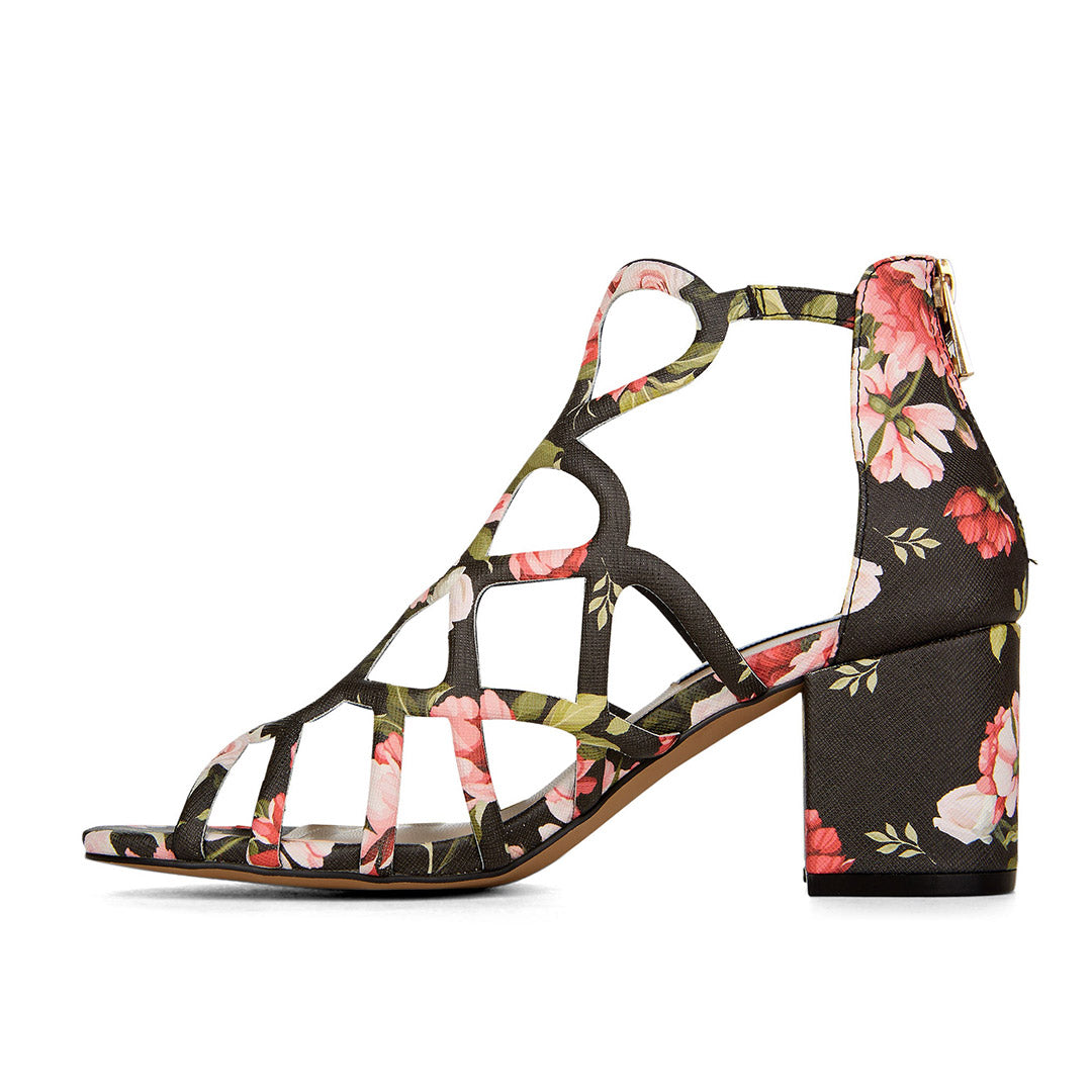 111223-04-saintlyfloral-02-Saintly Floral-Women's Sandals-Chelsee Girl-Yellow Shoes