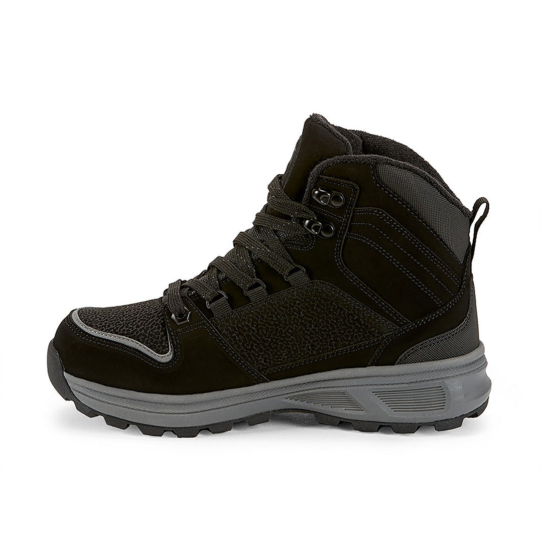 Yellow Shoes | Boys-Winter Boots-Athletic-High | Redwood | 111762-01-redwood-3-Redwood-Junior Kids Winter Boots-Konkrete-Yellow Shoes