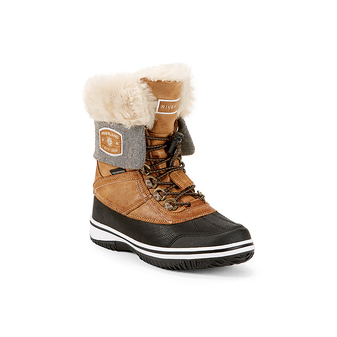 Yellow Shoes | Missy-Winter Boots-Casual-Flat & Med. Shaft | Freezia | 111764-31-freezia-2-Freezia-Junior Kids Winter Boots-Riverland-Yellow Shoes