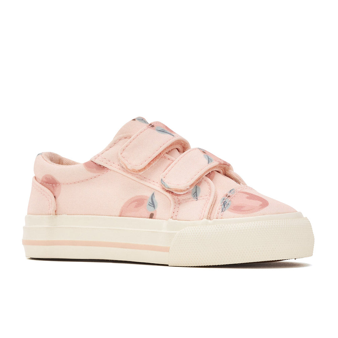 Yellow Shoes | Baby-Athletic-Girls Athleisure-Low | Peach | 114864-68-PEACH-2-Peach-Baby Athletic Shoes-Yellow-Yellow Shoes