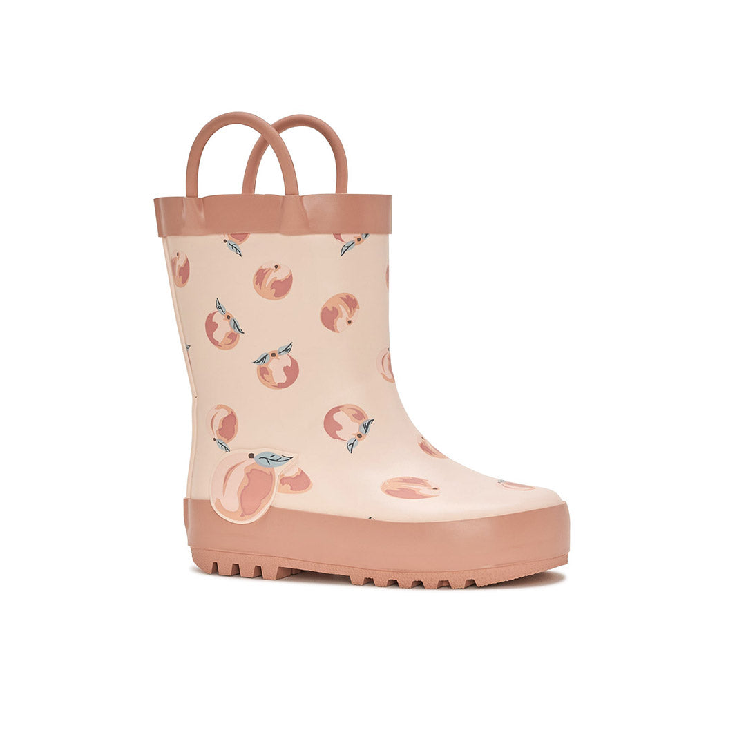 Yellow Shoes | Baby-Rainwear-Girls-Rain Boot | Peach Lover | 114971-68-PEACHLOVER-2-Peach Lover-Baby Rain boots and Rainwear-Yellow-Yellow Shoes