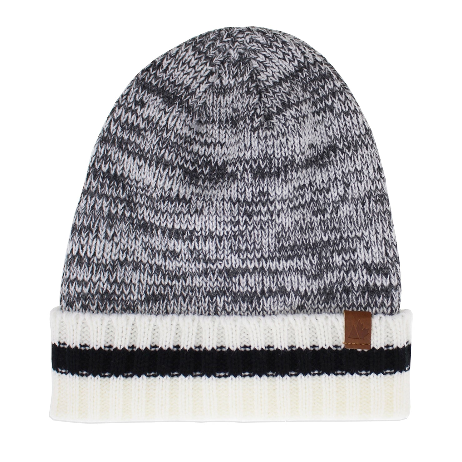 116085-15-GREATNORTHERNtuquepourhommesgrisetnoir-01-116085-15-GREAT NORTHERN - Grey/Black Beanie for Men-Men's Hats | Accessories-Great Northern-Yellow Shoes