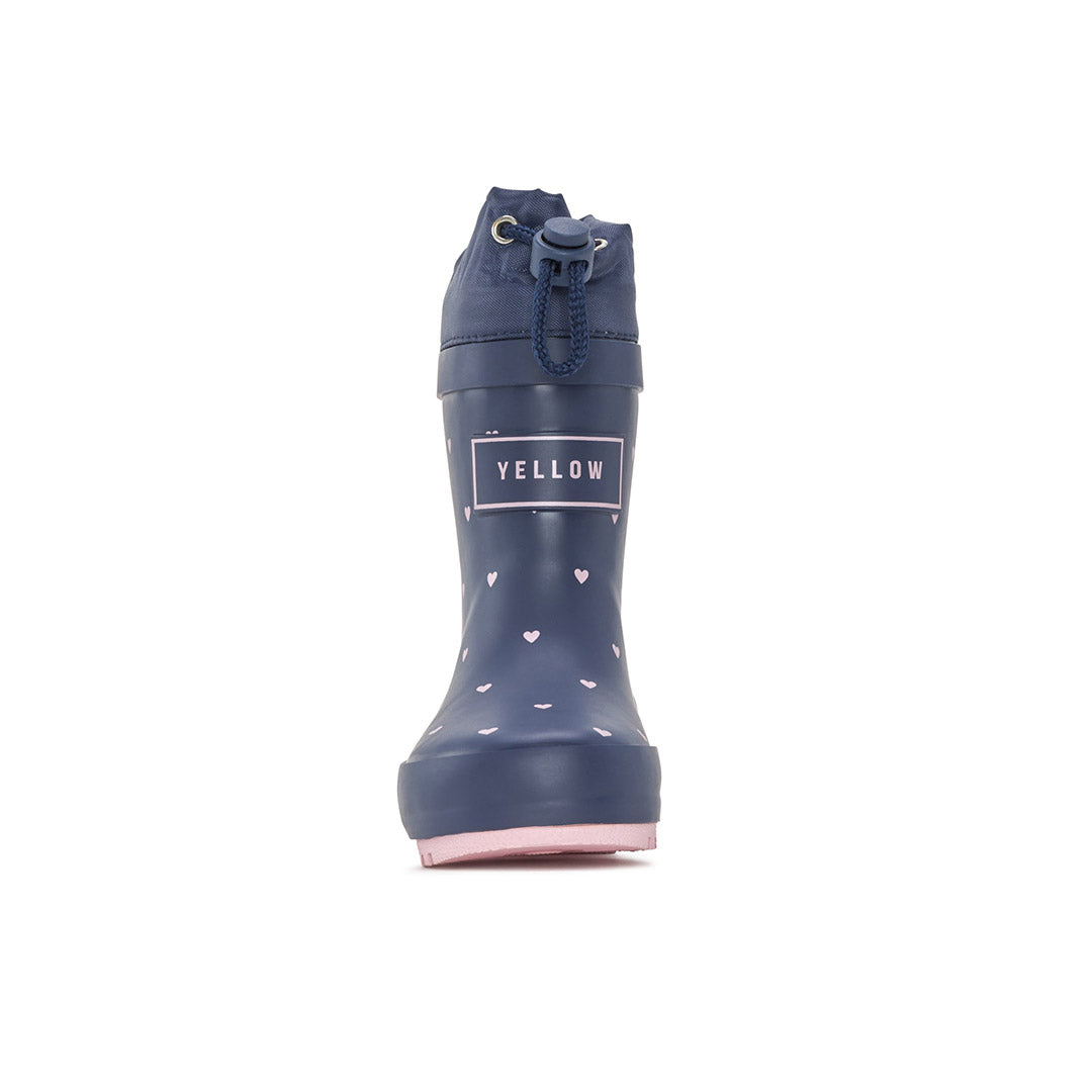 Yellow Shoes | Baby-Rainwear-Girls-Lined Boot | Heartfall | 116207-43-HEARTFALL-4-Heartfall-Baby Rain boots and Rainwear-Yellow-Yellow Shoes