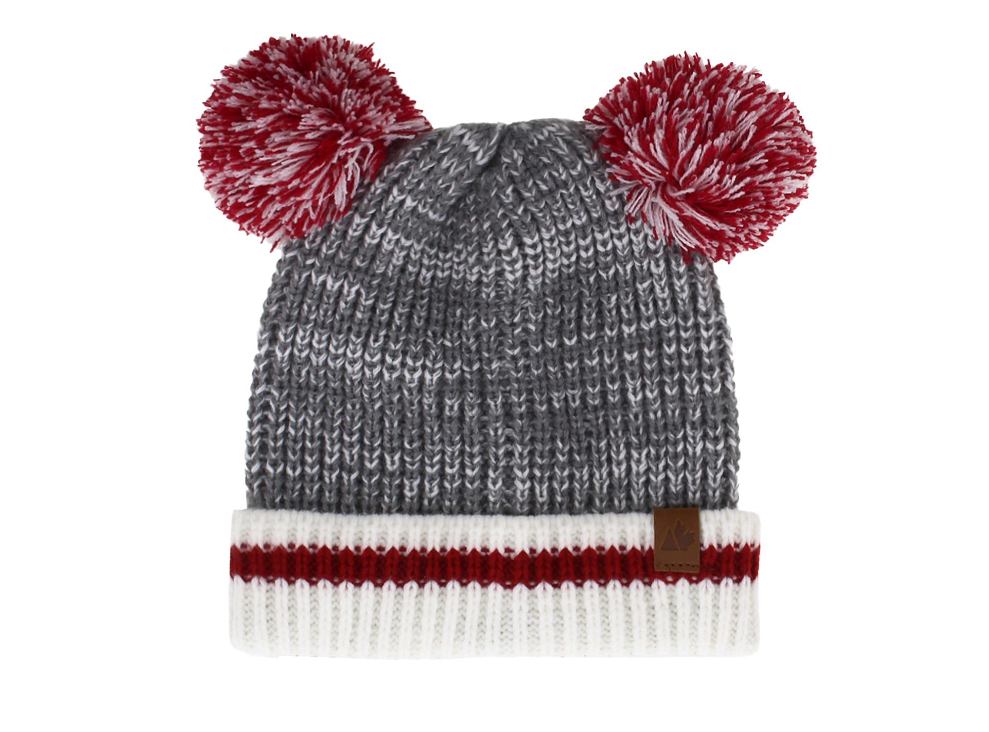 Yellow Shoes | Accessories-Girls-Winter Accessories-Headwear | Great Northern - Tuque tout-petits gris/rouge 2-3 ans | 116257-85-NORTHENTUQUEPOURTOUT-PETITSGRISROUGE23ANS-01-2534100032-Great Northern - Toddler Toque Grey/Red 2-3 Years-Kids Hats | Accessories-Great Northern-Yellow Shoes