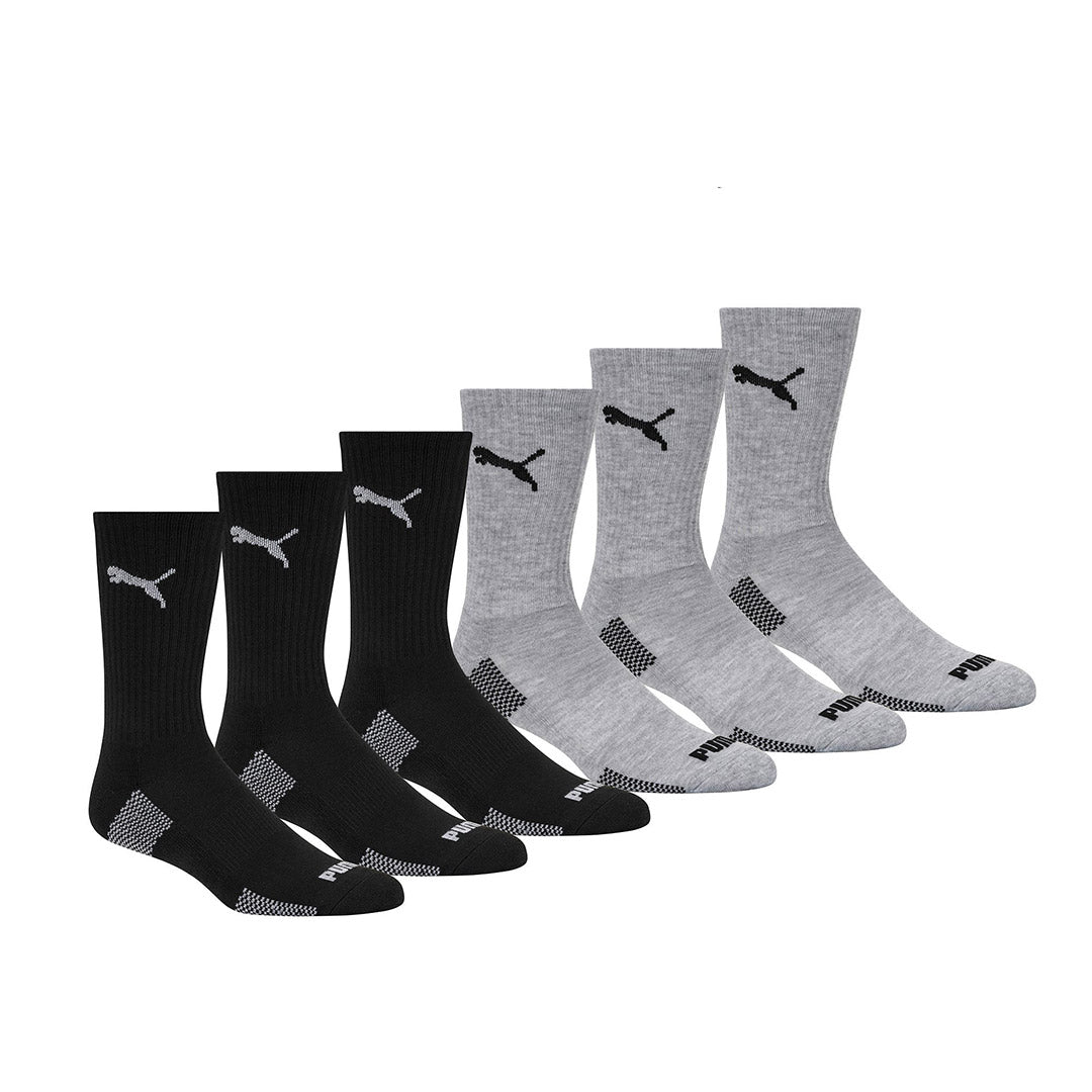 116523-15-PUMA-6-paires-de-bas-pour-hommes-P116388007-01-2563500040-PUMA | 6 Pairs of Socks for Men-Men's Socks | Accessories-Puma-Yellow Shoes