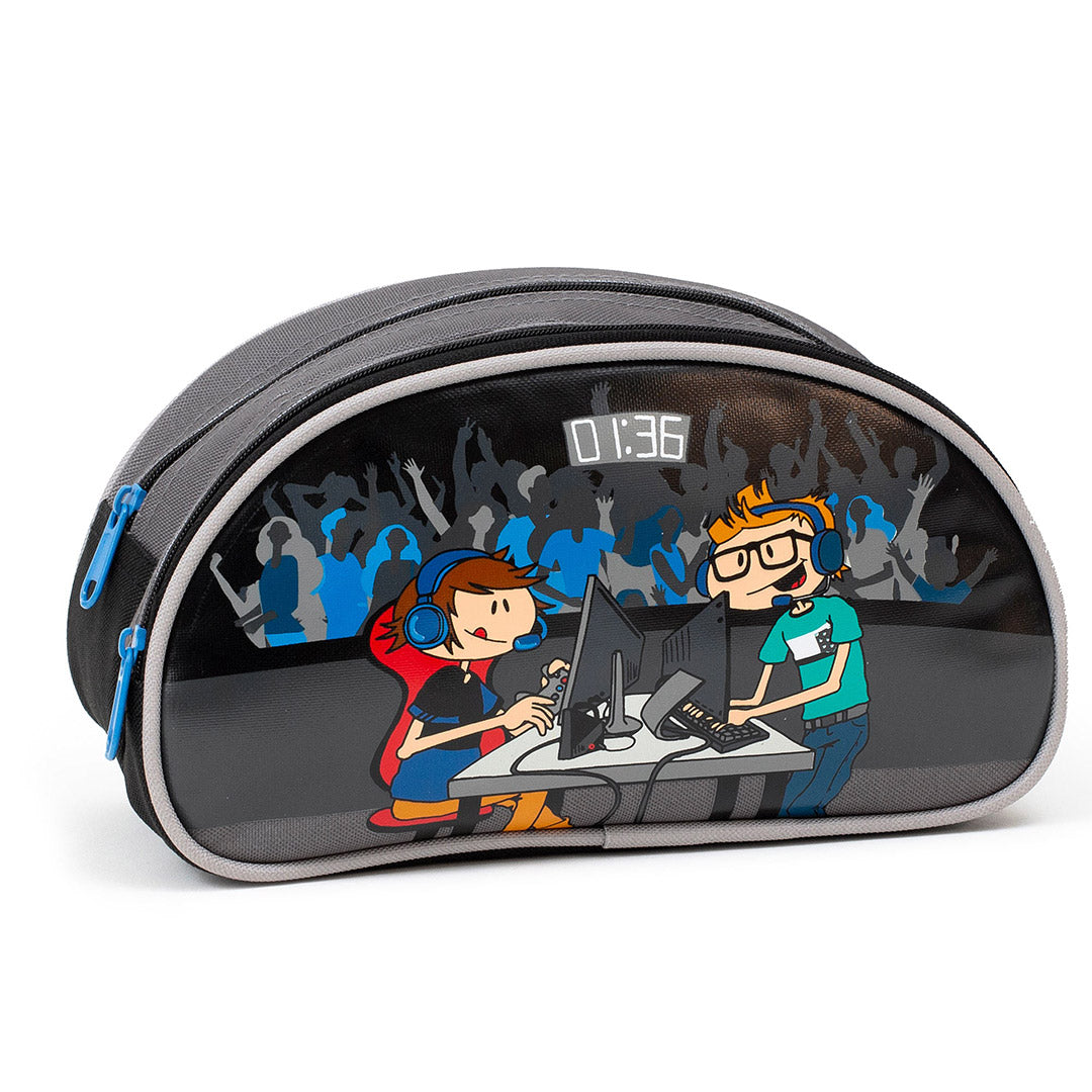 Yellow Shoes | Kids Pencil Cases | Accessories | LOUIS GARNEAU VIDEO GAMES 2 COMPARTMENTS PENCIL CASE | 116801-15