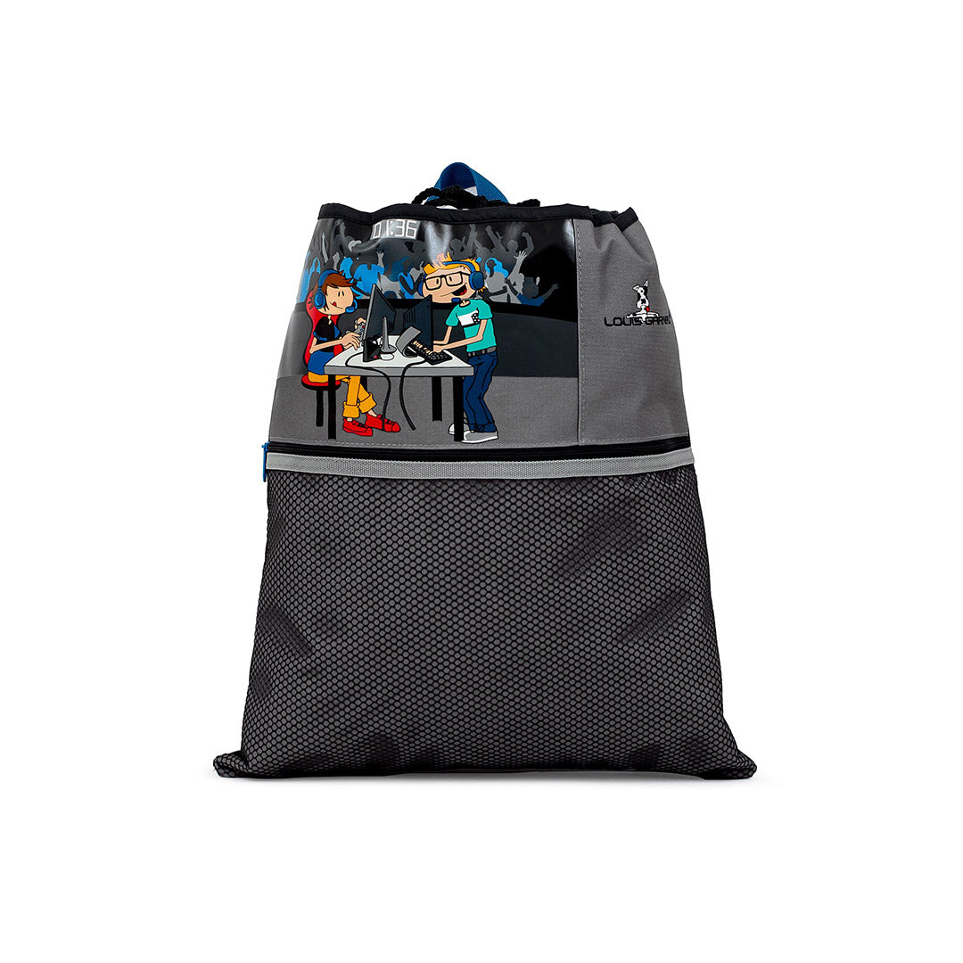 Yellow Shoes | Kids Shoe Bags | Accessories | LOUIS GARNEAU VIDEO GAMES SHOE BAG | 116804-15-LG_JEUX_VIDEO_SAC_FOURRETOUT-01-116804-15-LOUIS GARNEAU VIDEO GAMES SHOE BAG-Kids Shoe Bags | Accessories-Louis Garneau-Yellow Shoes