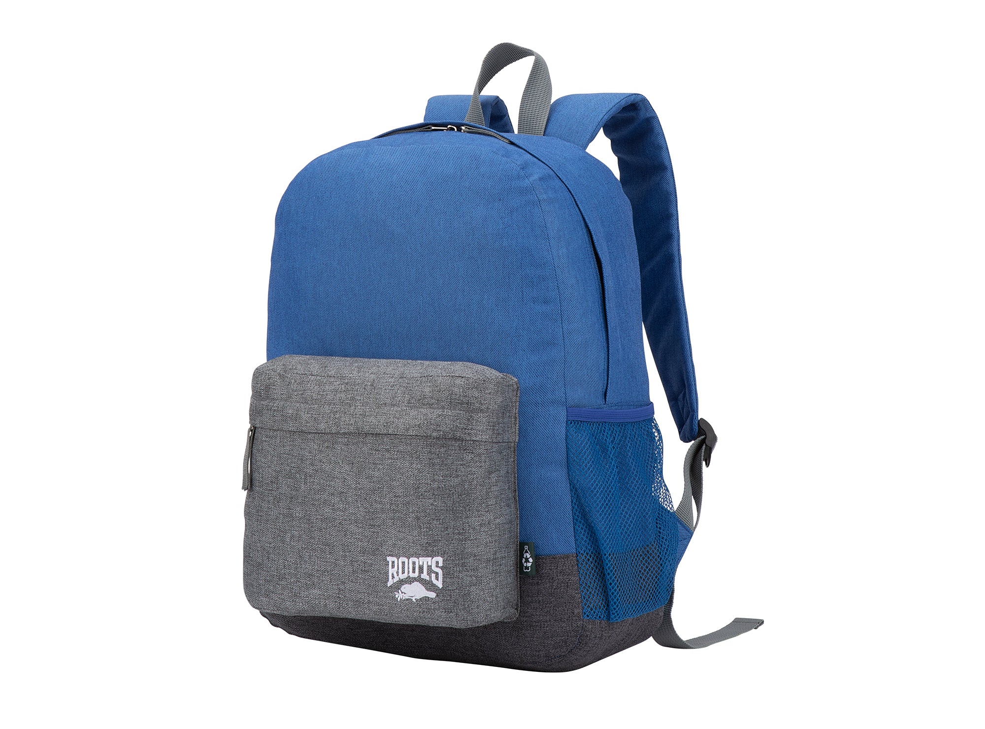Yellow Shoes | Kids Backpacks | Accessories | ROOTS BLUE AND GREY BACKPACK | 116977-40-ROOTS_BLEU_GRIS_SAC_A_DOS-01-116977-40-ROOTS BLUE AND GREY BACKPACK-Kids Backpacks | Accessories-Roots-Yellow Shoes