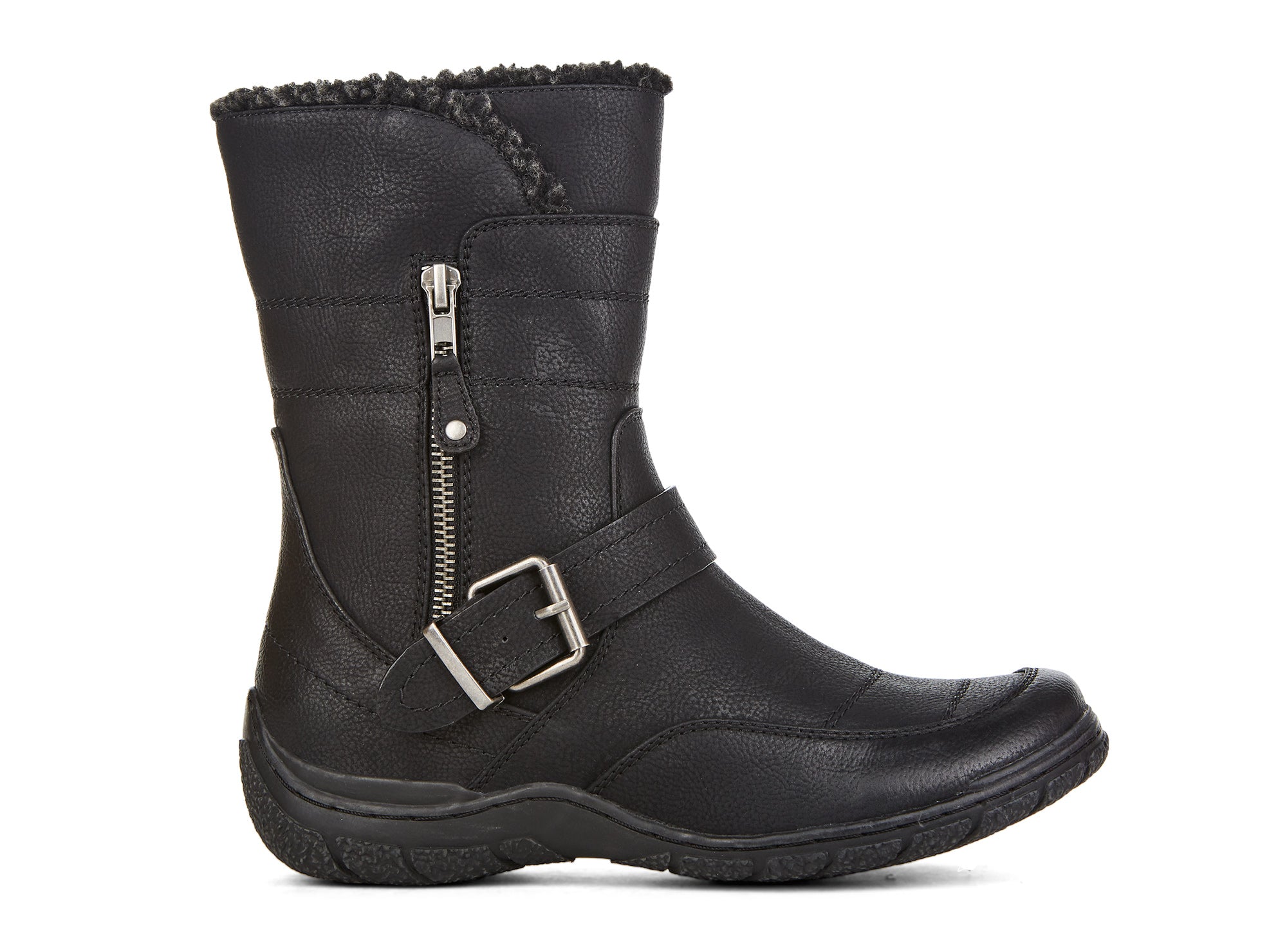 Yellow Shoes | Womens-Winter Boots-Casual-Med Shaft & Flat Heel | Kristin | 