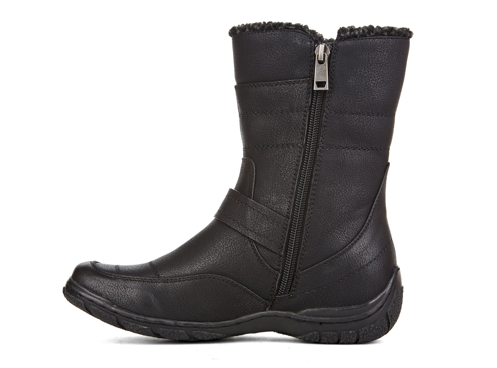 Yellow Shoes | Womens-Winter Boots-Casual-Med Shaft & Flat Heel | Kristin | 