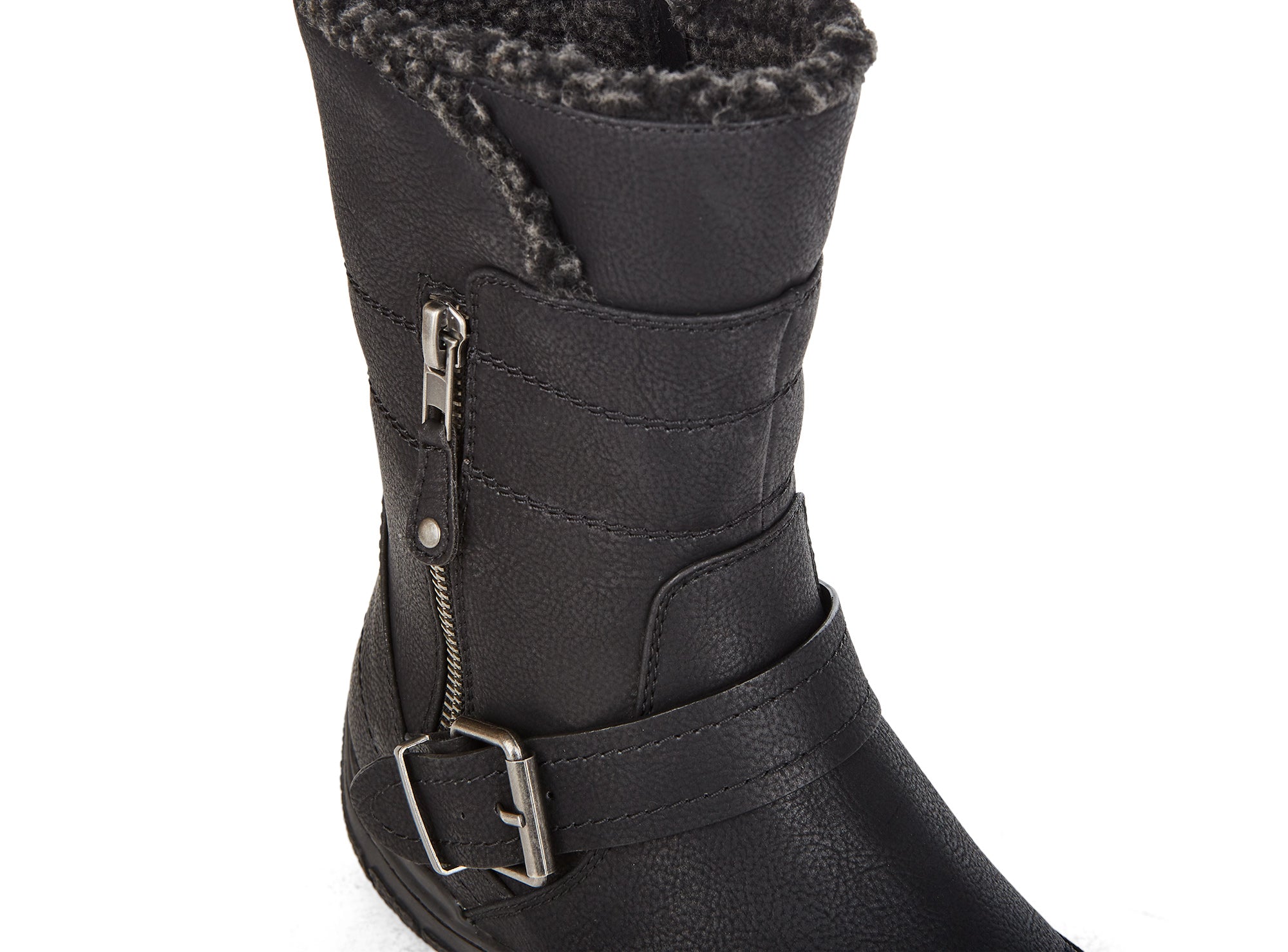 Yellow Shoes | Womens-Winter Boots-Casual-Med Shaft & Flat Heel | Kristin | 