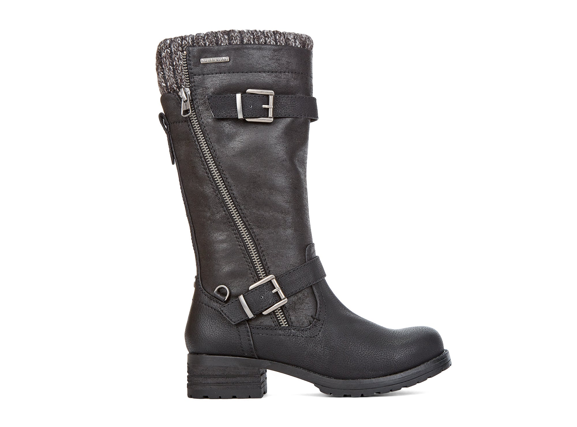 Yellow Shoes | Womens-Winter Boots-Casual-Med Shaft & Low Heel | Downhill | 