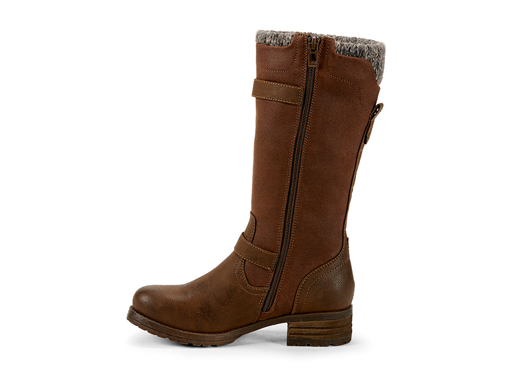 Yellow Shoes | Womens-Winter Boots-Casual-Med Shaft & Low Heel | Downhill | 