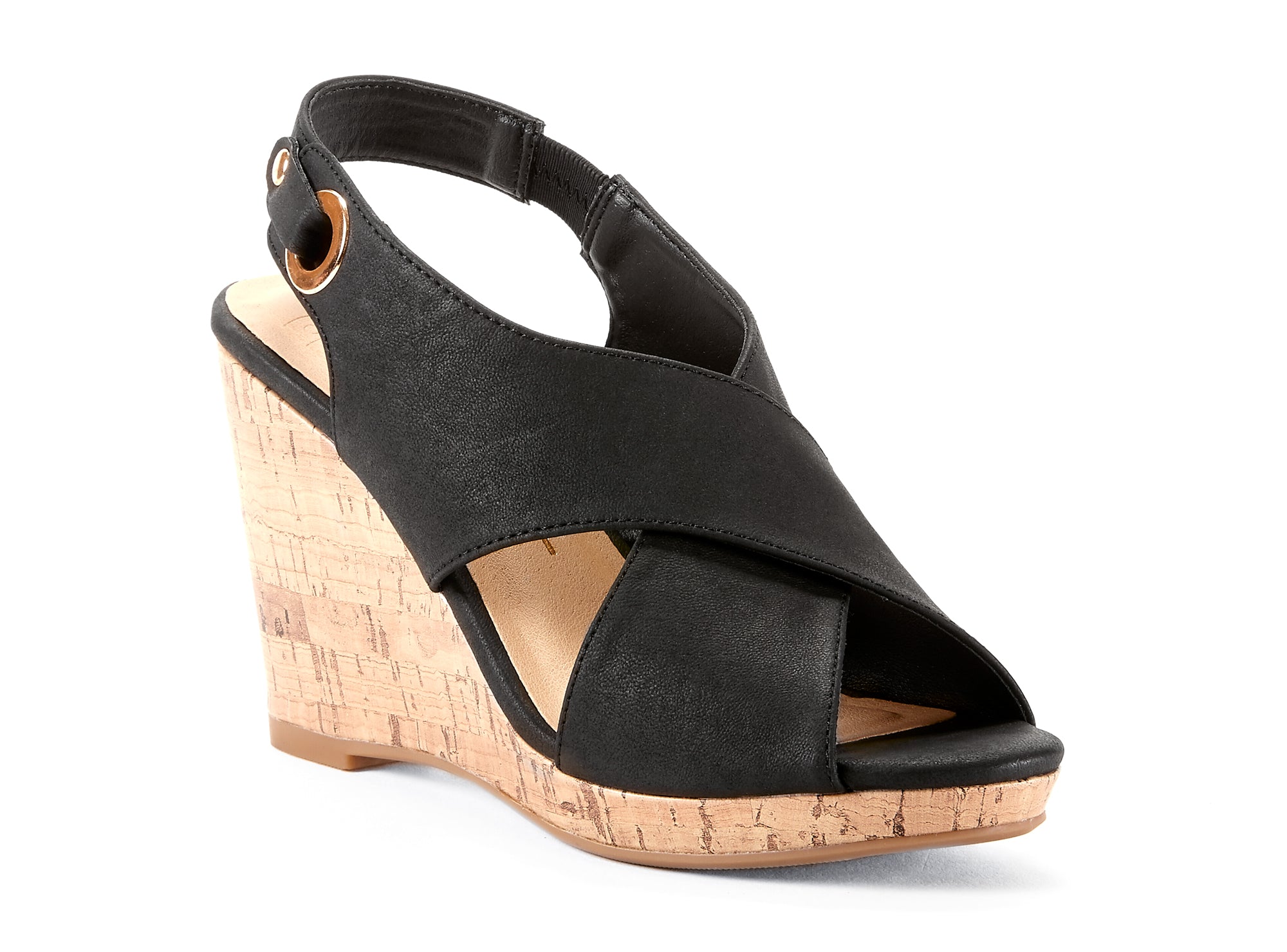 Yellow Shoes | Womens-Sandals-Dress-High Wedge/Ankle strap | Vittoria | 