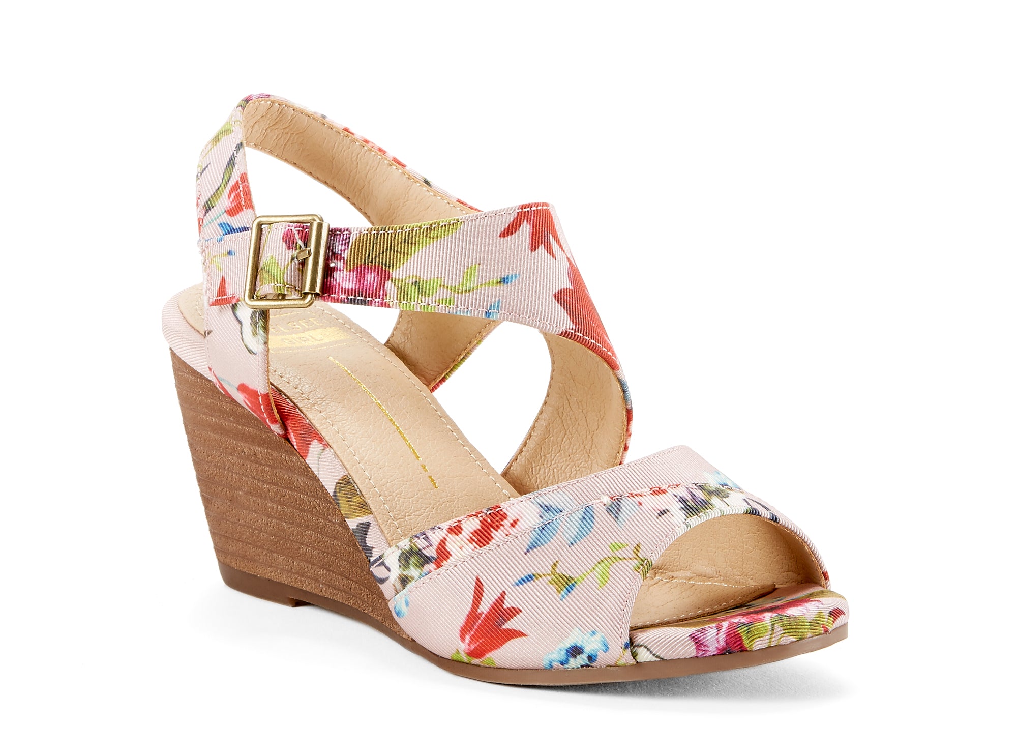 Yellow Shoes | Womens-Sandals-Dress-Med Wedge/Ankle strap | Moonlight | 
