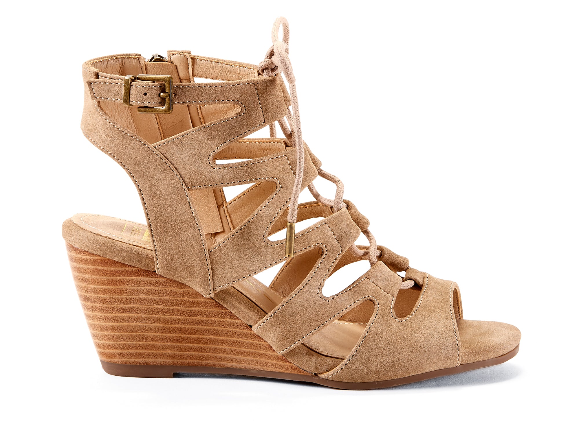 Yellow Shoes | Womens-Sandals-Dress-Med Wedge/Gladiator | Lucky Me | 
