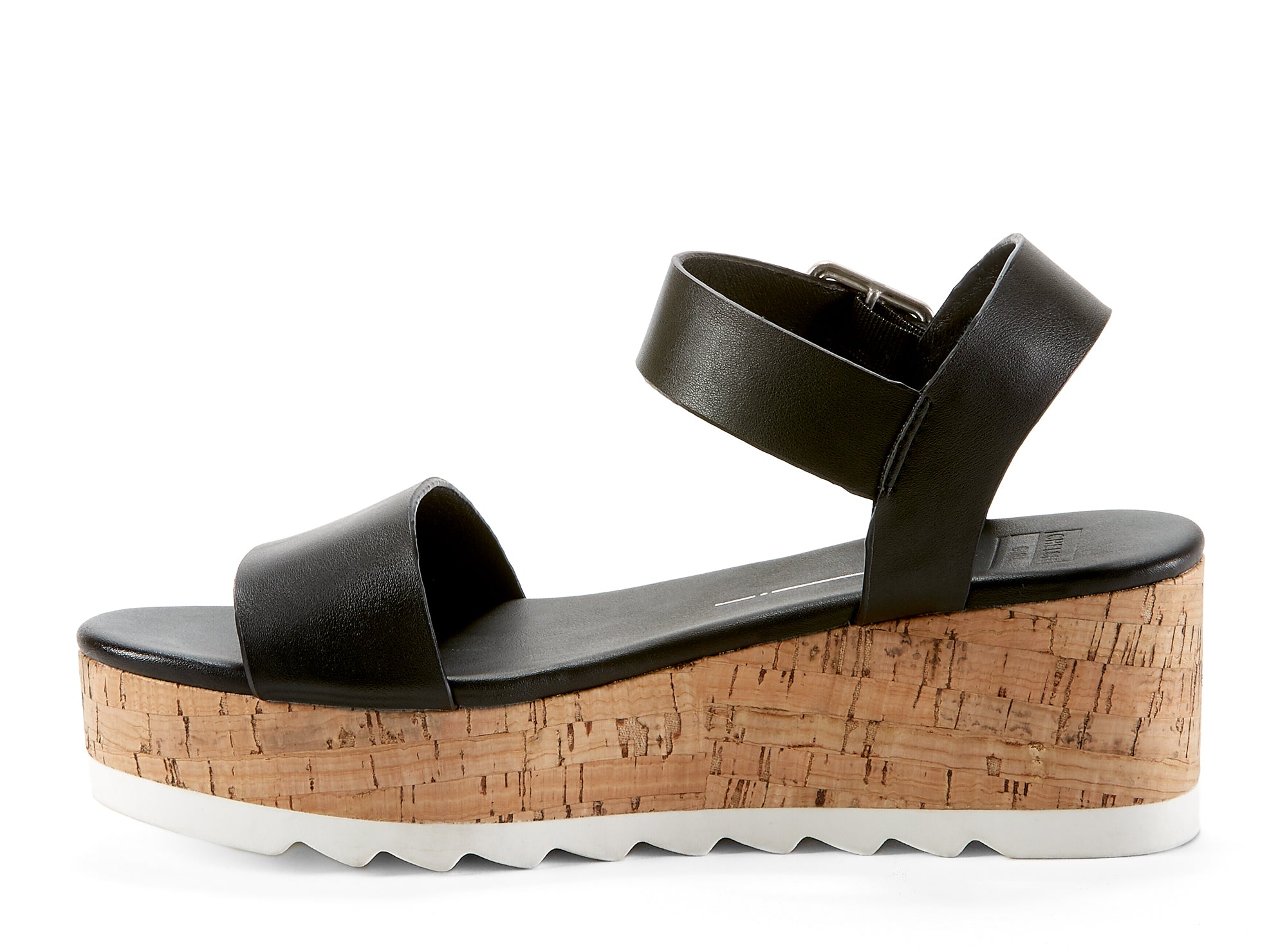 Yellow Shoes | Womens-Sandals-Casual-Med Wedge/Ankle strap | Wooly | 