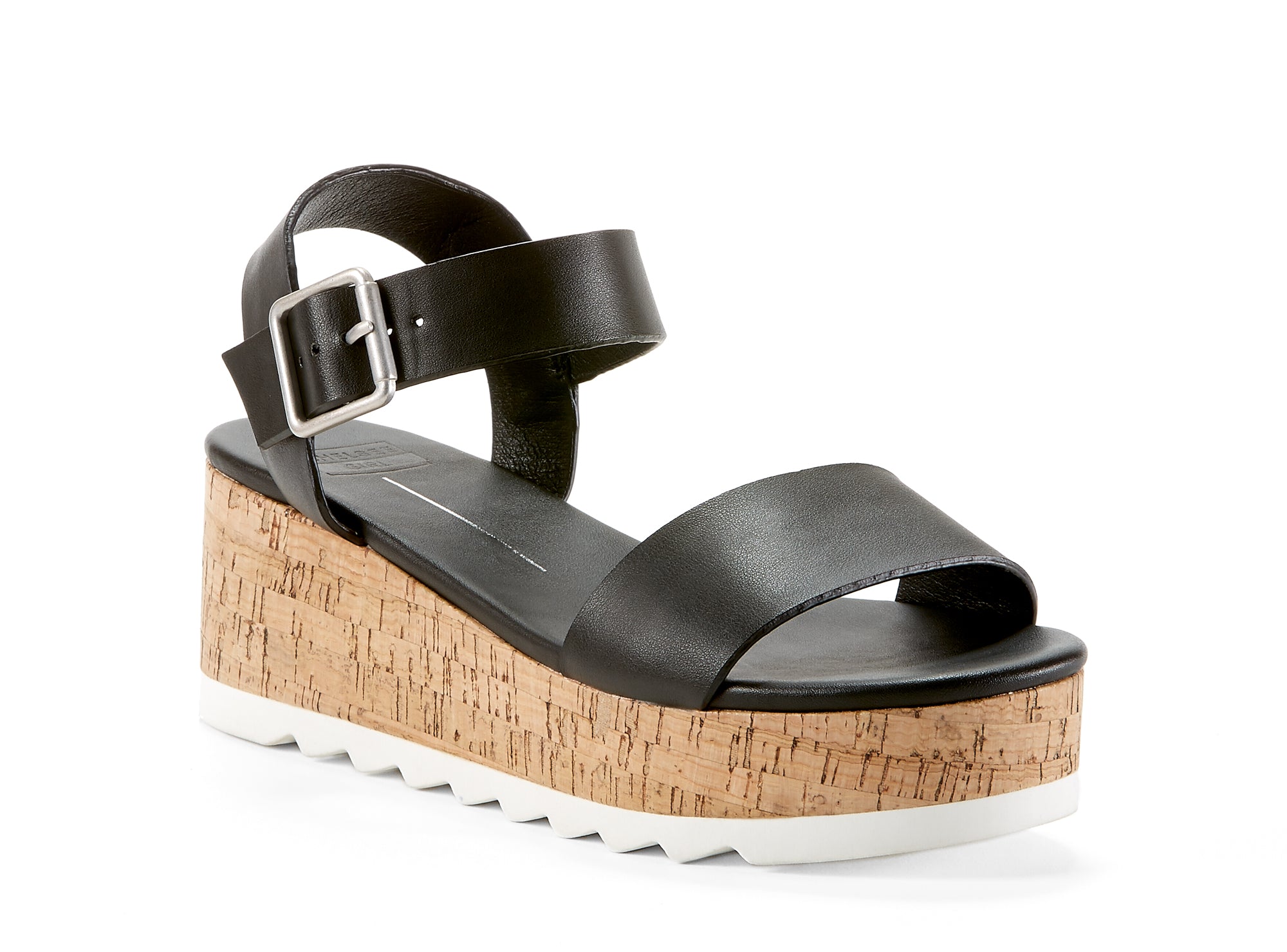 Yellow Shoes | Womens-Sandals-Casual-Med Wedge/Ankle strap | Wooly | 