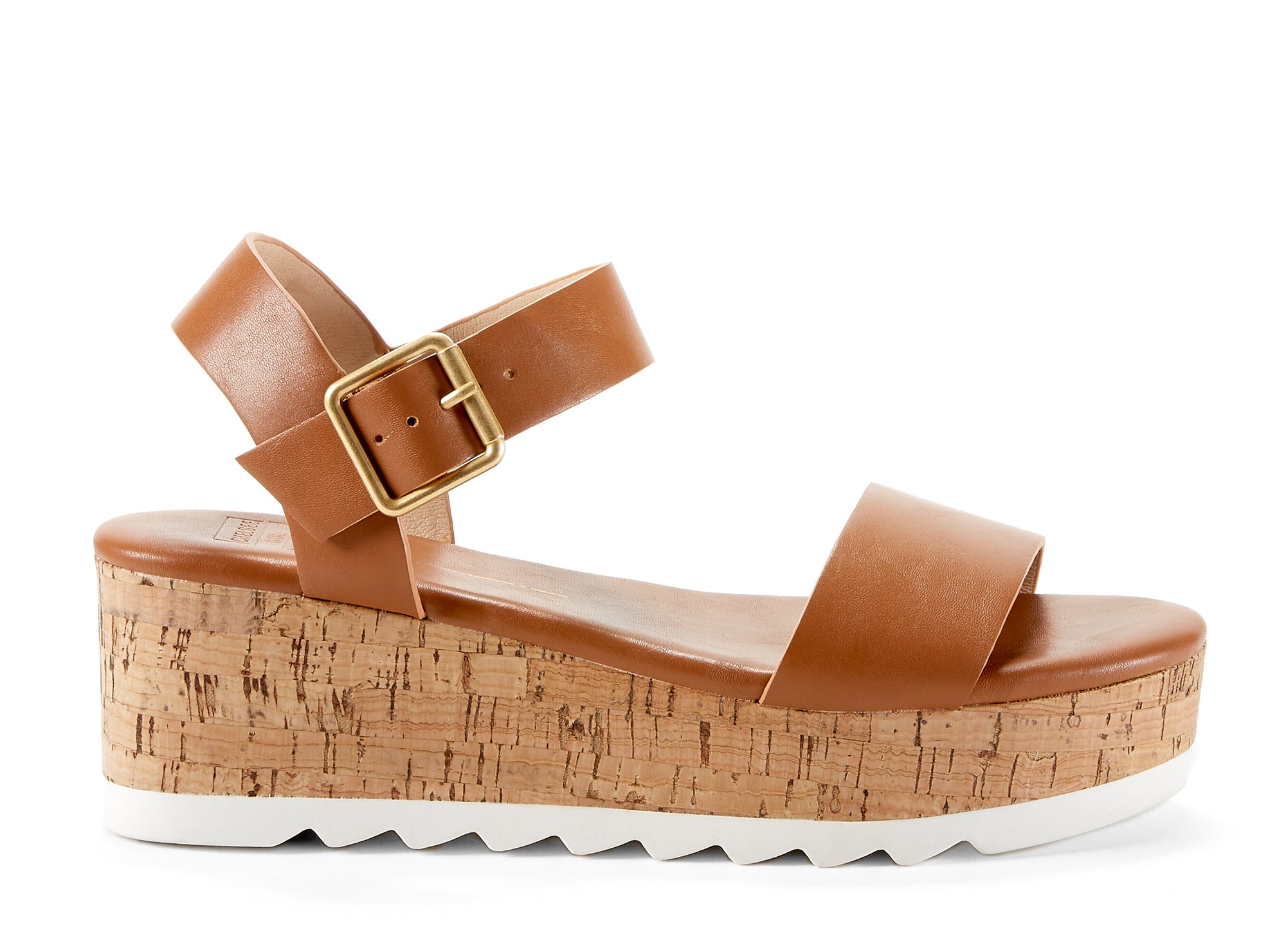 Yellow Shoes | Womens-Sandals-Casual-Med Wedge/Ankle strap | Wooly | 