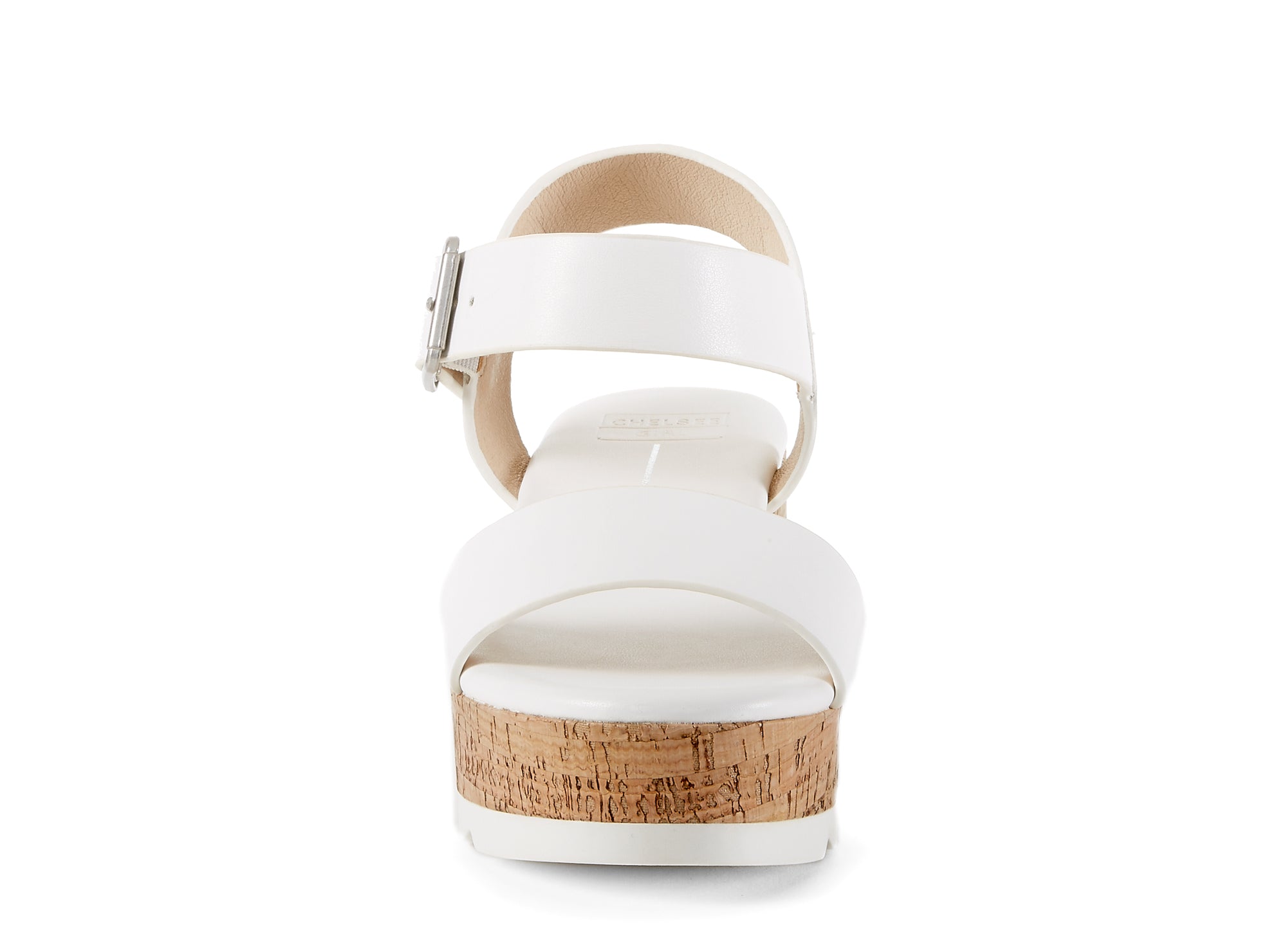 Yellow Shoes | Womens-Sandals-Casual-Med Wedge/Ankle strap | Wooly | 