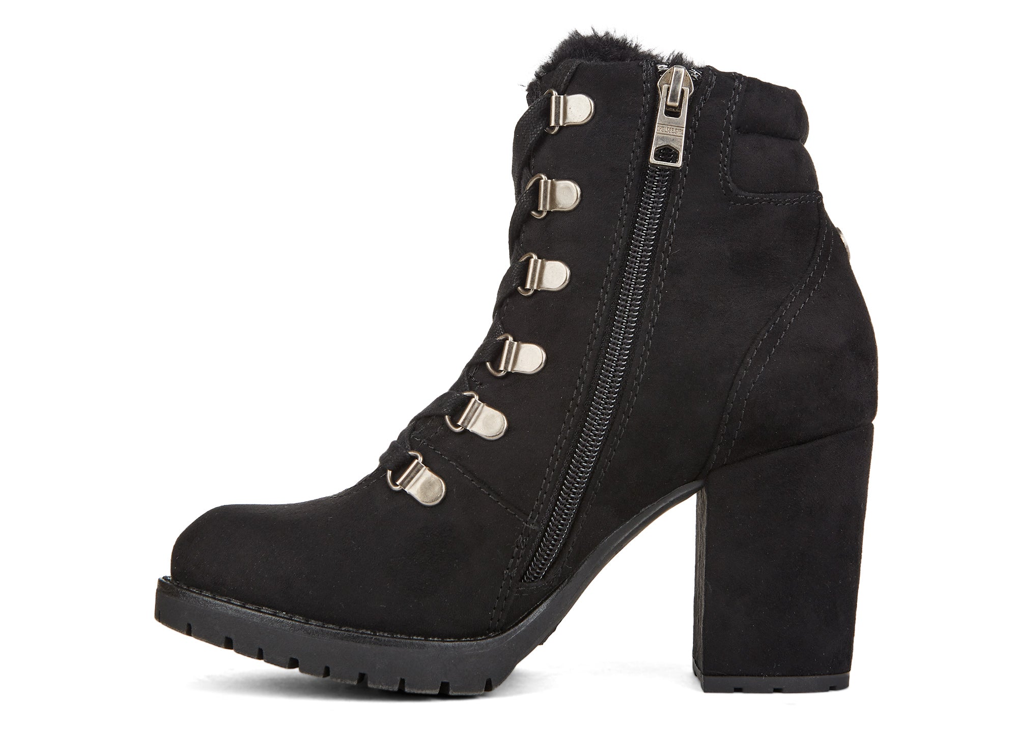 Yellow Shoes | Womens-Winter Boots-Casual-Low Shaft & Med Heel | Backwards | 