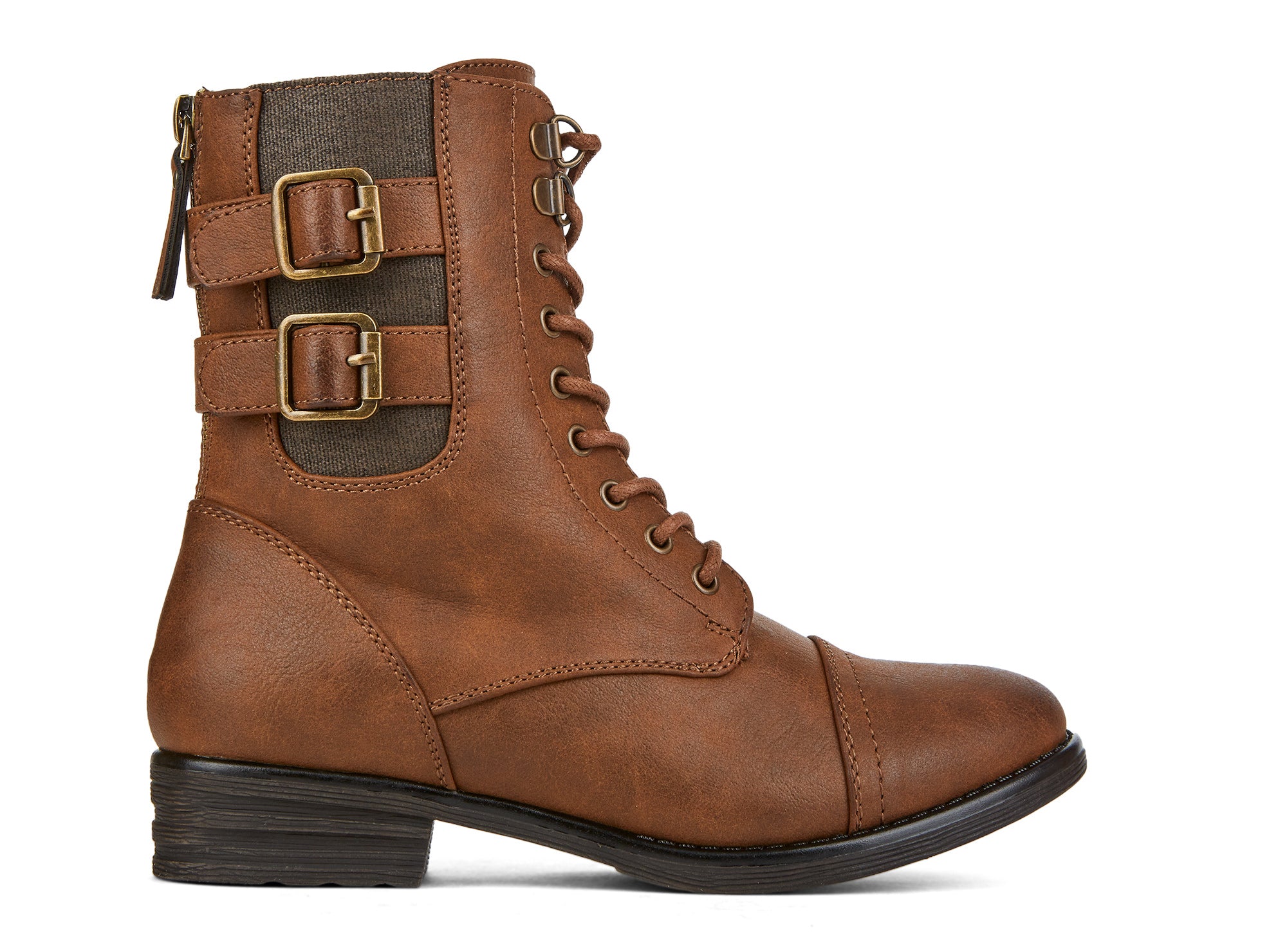Yellow Shoes | Missy-Light Boots-Casual-Flat & Med. Shaft | Chestnut Jr | 