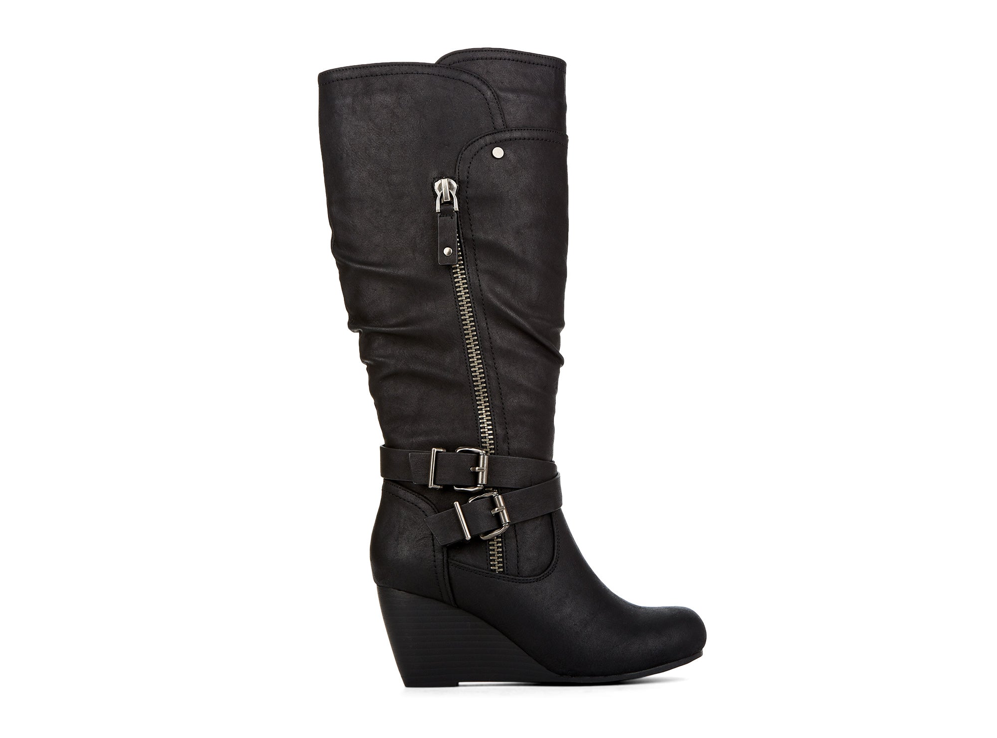 Yellow Shoes | Womens-Light Boots-Casual-High Shaft & Med Wedge | Devoted | 