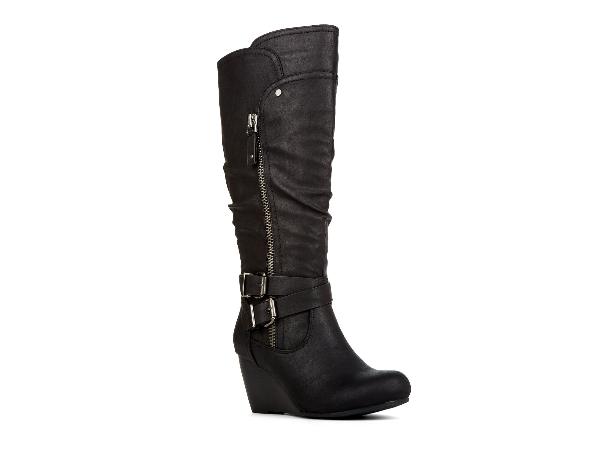 Yellow Shoes | Womens-Light Boots-Casual-High Shaft & Med Wedge | Devoted | 