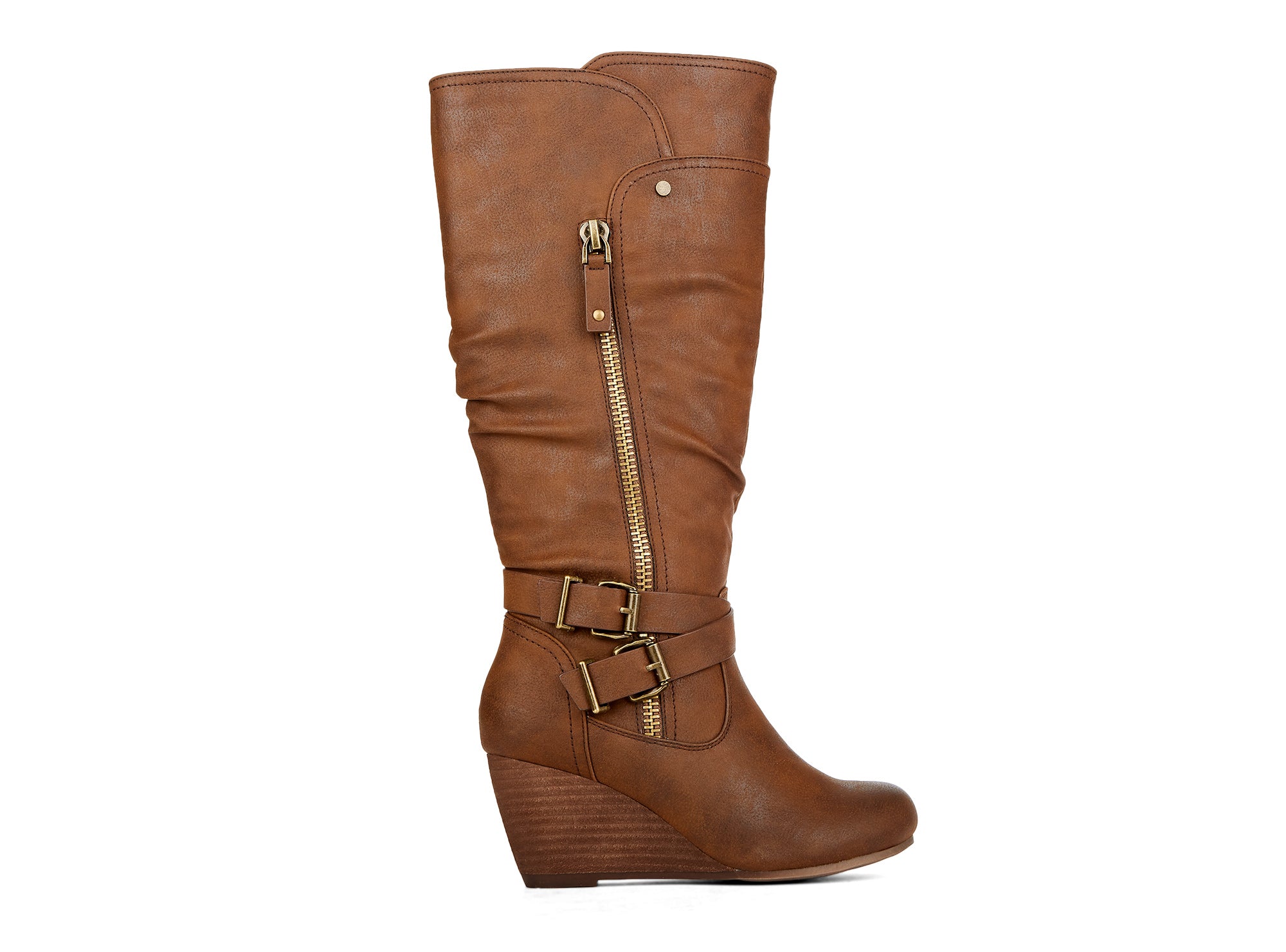 Yellow Shoes | Womens-Light Boots-Casual-High Shaft & Med Wedge | Devoted | 