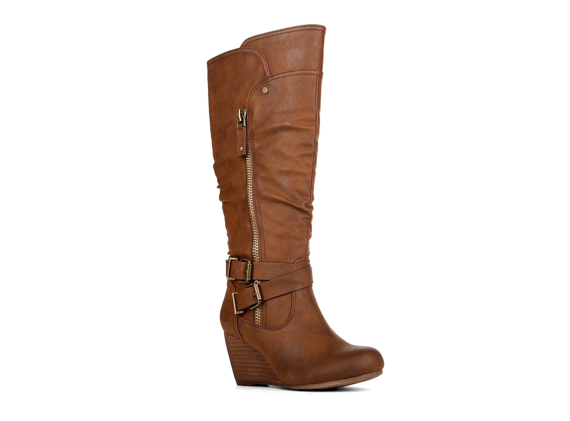 Yellow Shoes | Womens-Light Boots-Casual-High Shaft & Med Wedge | Devoted | 