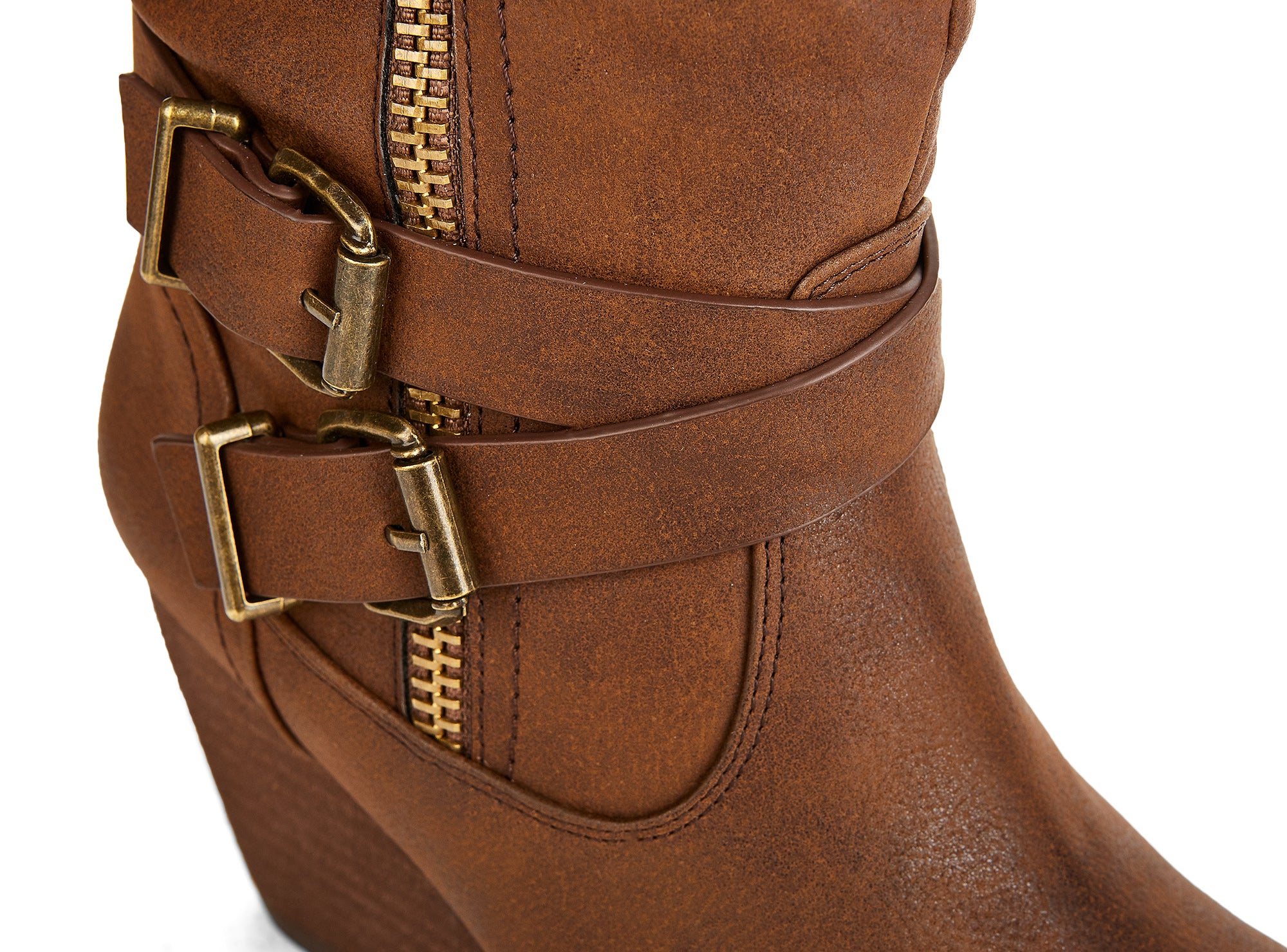 Yellow Shoes | Womens-Light Boots-Casual-High Shaft & Med Wedge | Devoted | 