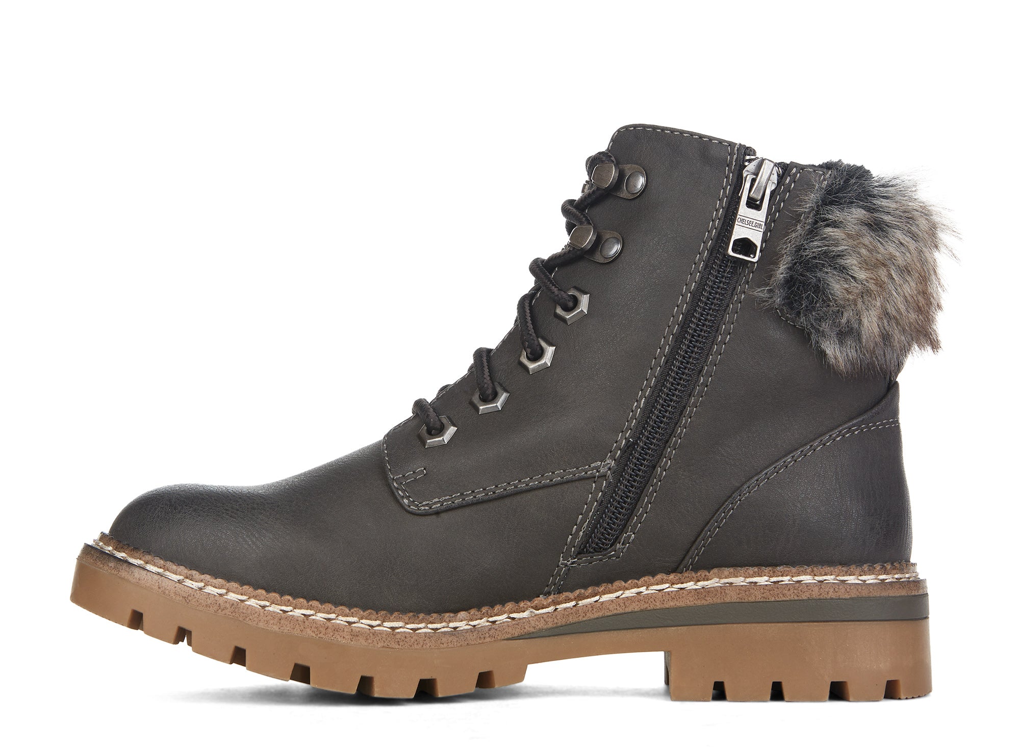 Yellow Shoes | Womens-Winter Boots-Casual-Low Shaft & Low Heel | Gather | 