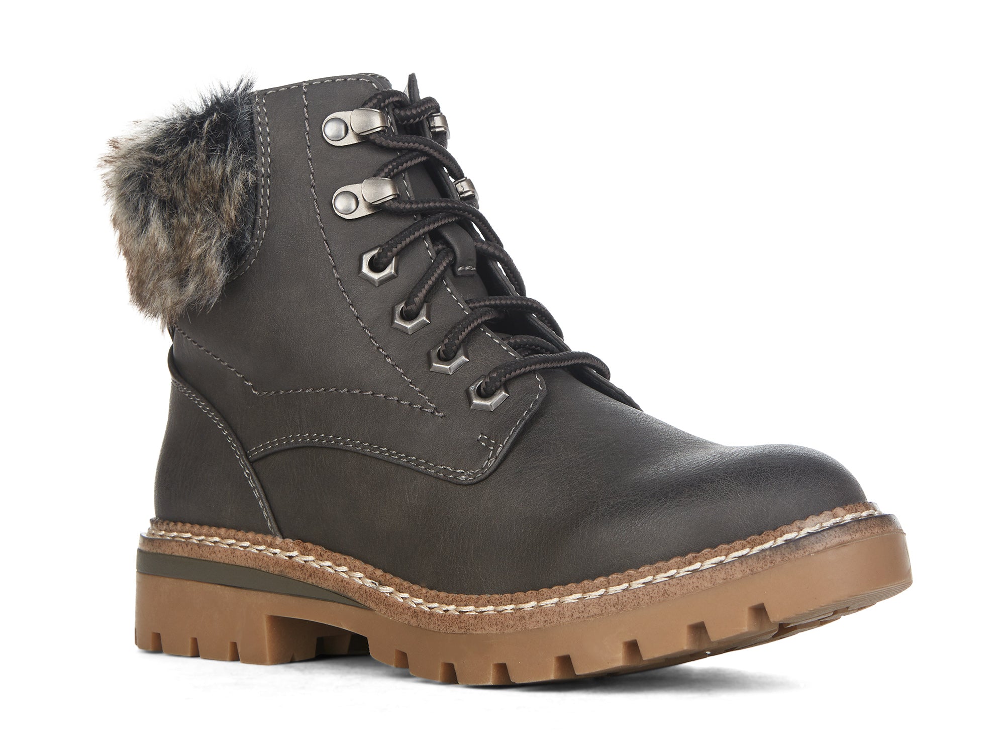 Yellow Shoes | Womens-Winter Boots-Casual-Low Shaft & Low Heel | Gather | 