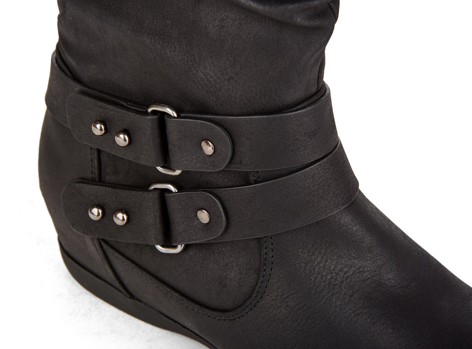 Yellow Shoes | Womens-Winter Boots-Casual-High Shaft & Med Wedge | Oak | 