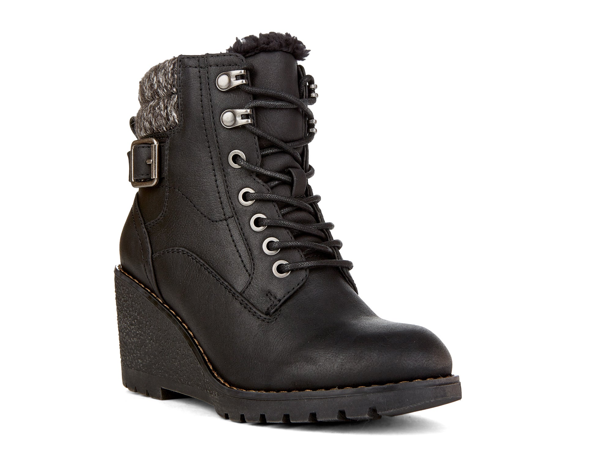 Yellow Shoes | Womens-Winter Boots-Casual-Low Shaft & Med Wedge | Interstate | 