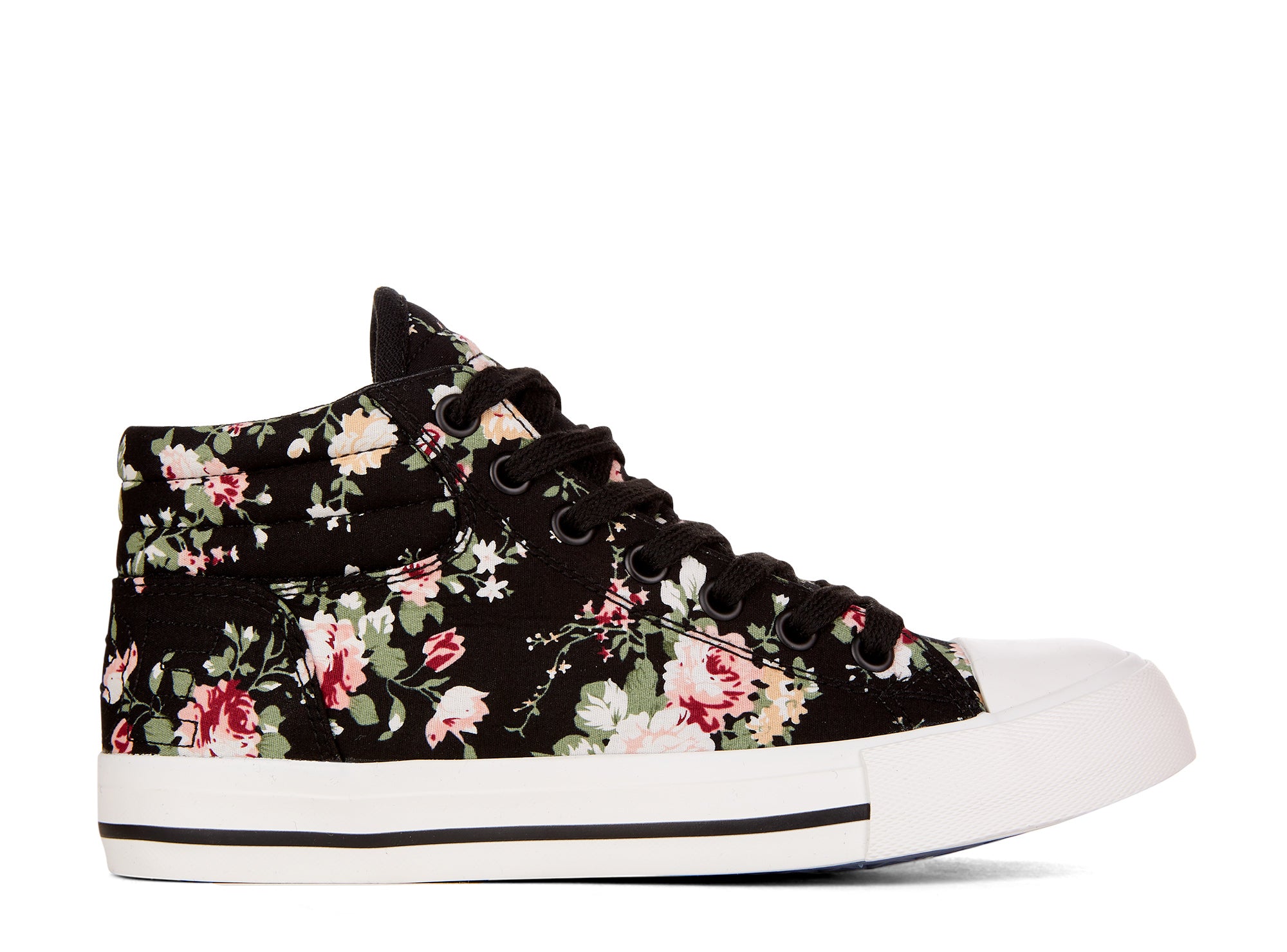 Yellow Shoes | Womens-Athletic-Skate-High Cut | Mystery Floral | 