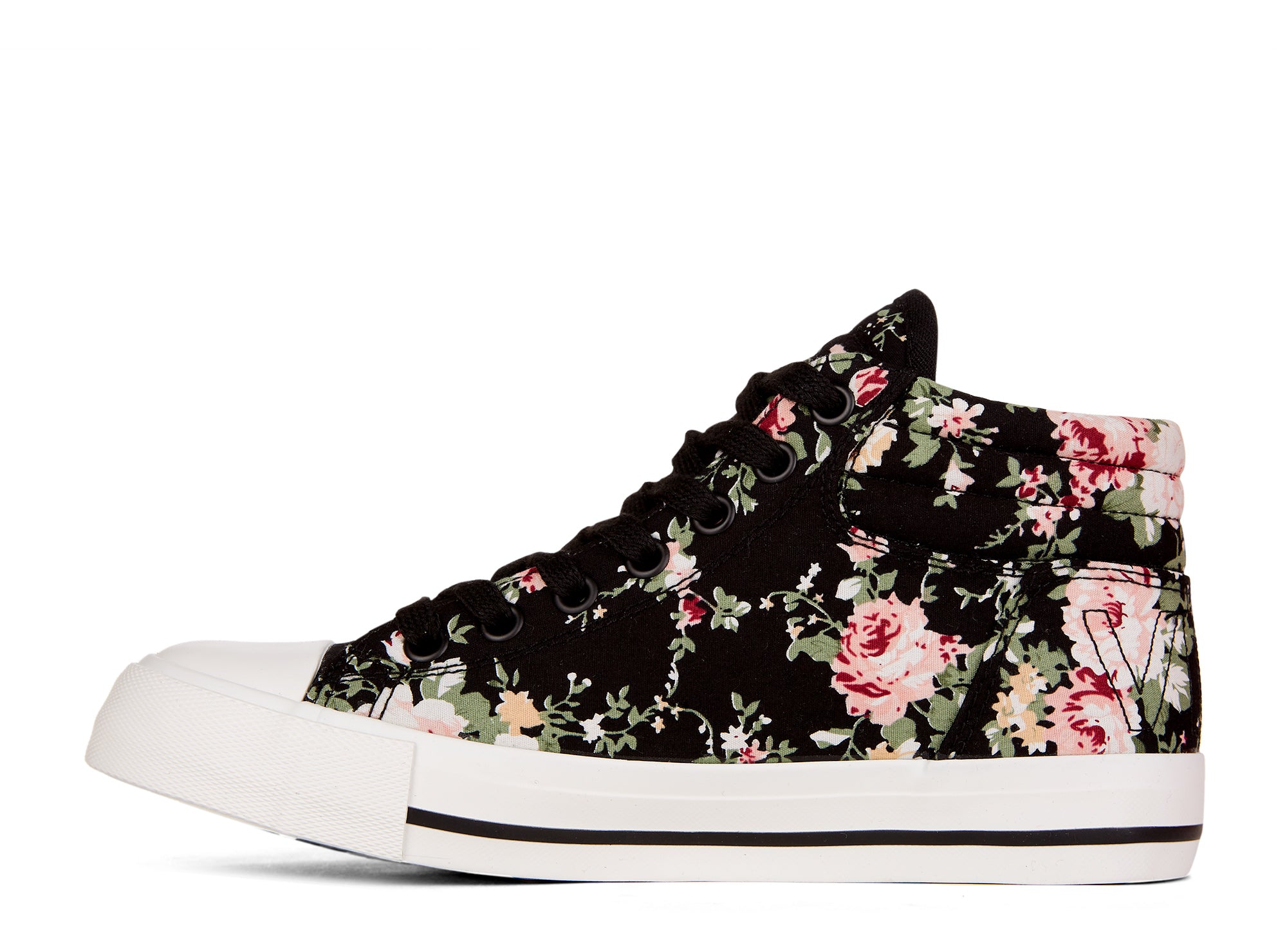 Yellow Shoes | Womens-Athletic-Skate-High Cut | Mystery Floral | 
