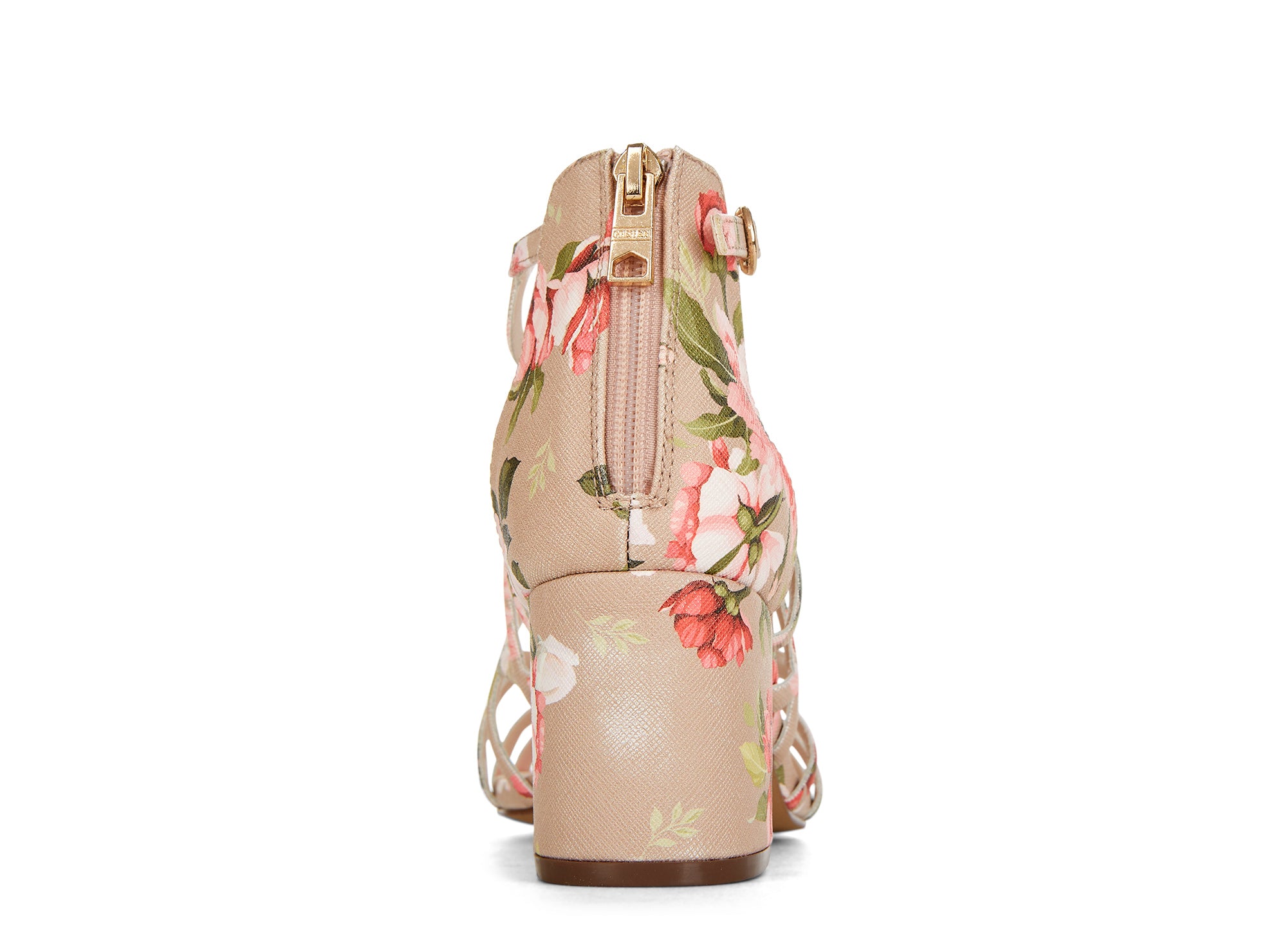 Yellow Shoes | Womens-Sandals-Dress-Med Heel/Gladiator | Saintly Floral | 