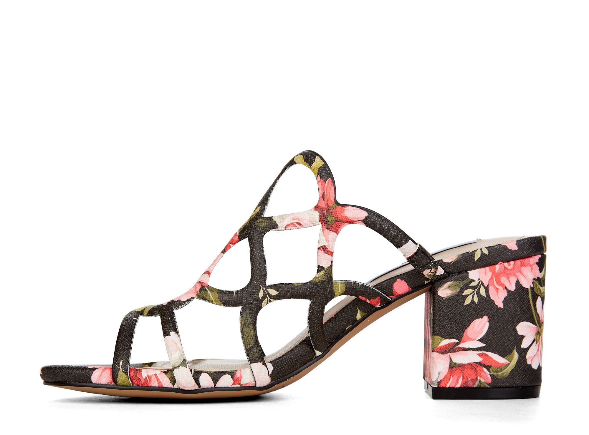 Yellow Shoes | Womens-Sandals-Casual-Low Heel/Slide | Duchess Floral | 