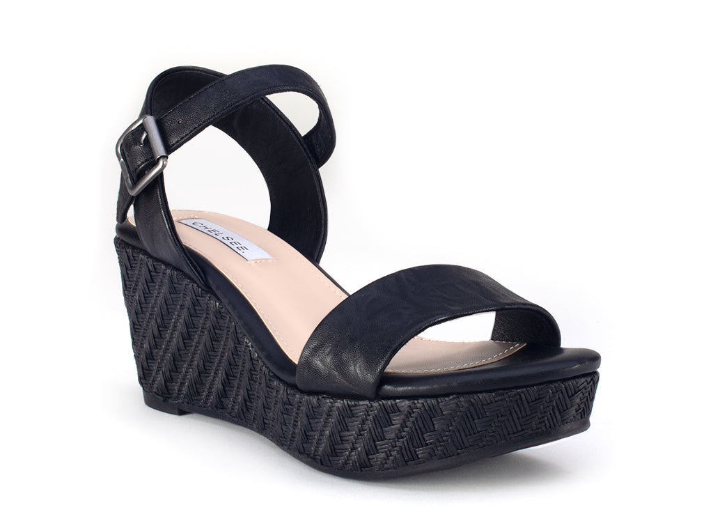 Yellow Shoes | Womens-Sandals-Casual-High Wedge/Ankle strap | Palmas | 