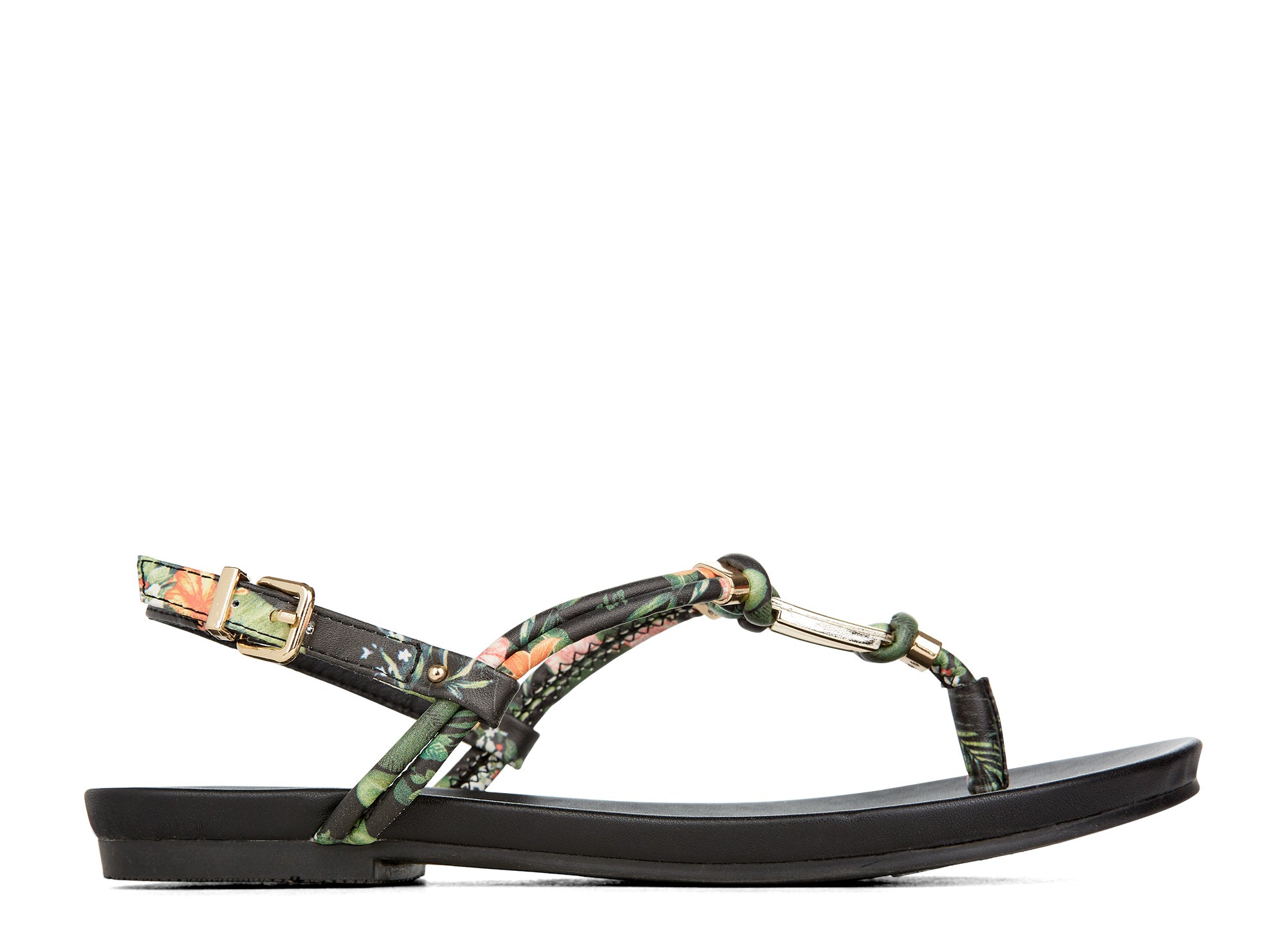 Yellow Shoes | Womens-Sandals-Casual-Flat/Ankle strap | Affection | 