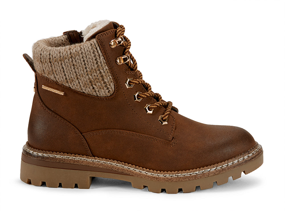 Yellow Shoes | Womens-Winter Boots-Casual-Low Shaft & Low Heel | Bison | 