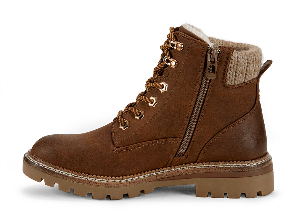 Yellow Shoes | Womens-Winter Boots-Casual-Low Shaft & Low Heel | Bison | 