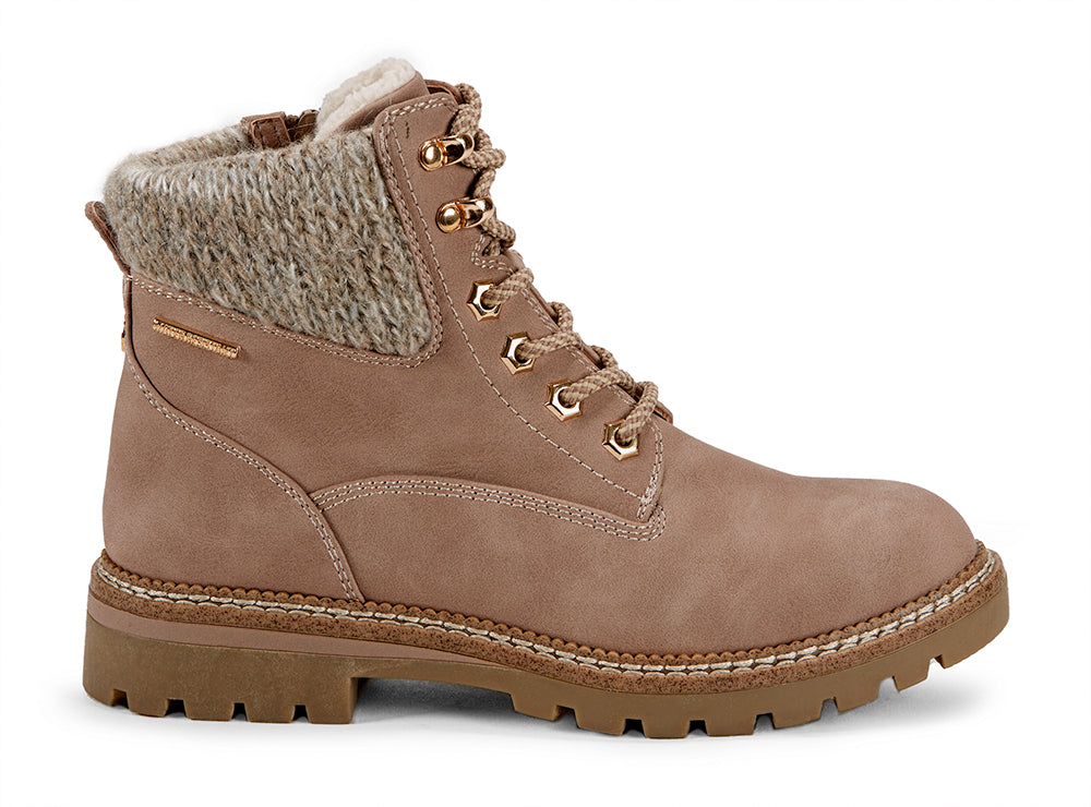 Yellow Shoes | Womens-Winter Boots-Casual-Low Shaft & Low Heel | Bison | 
