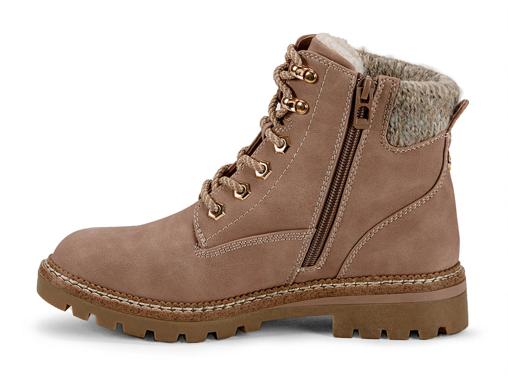 Yellow Shoes | Womens-Winter Boots-Casual-Low Shaft & Low Heel | Bison | 